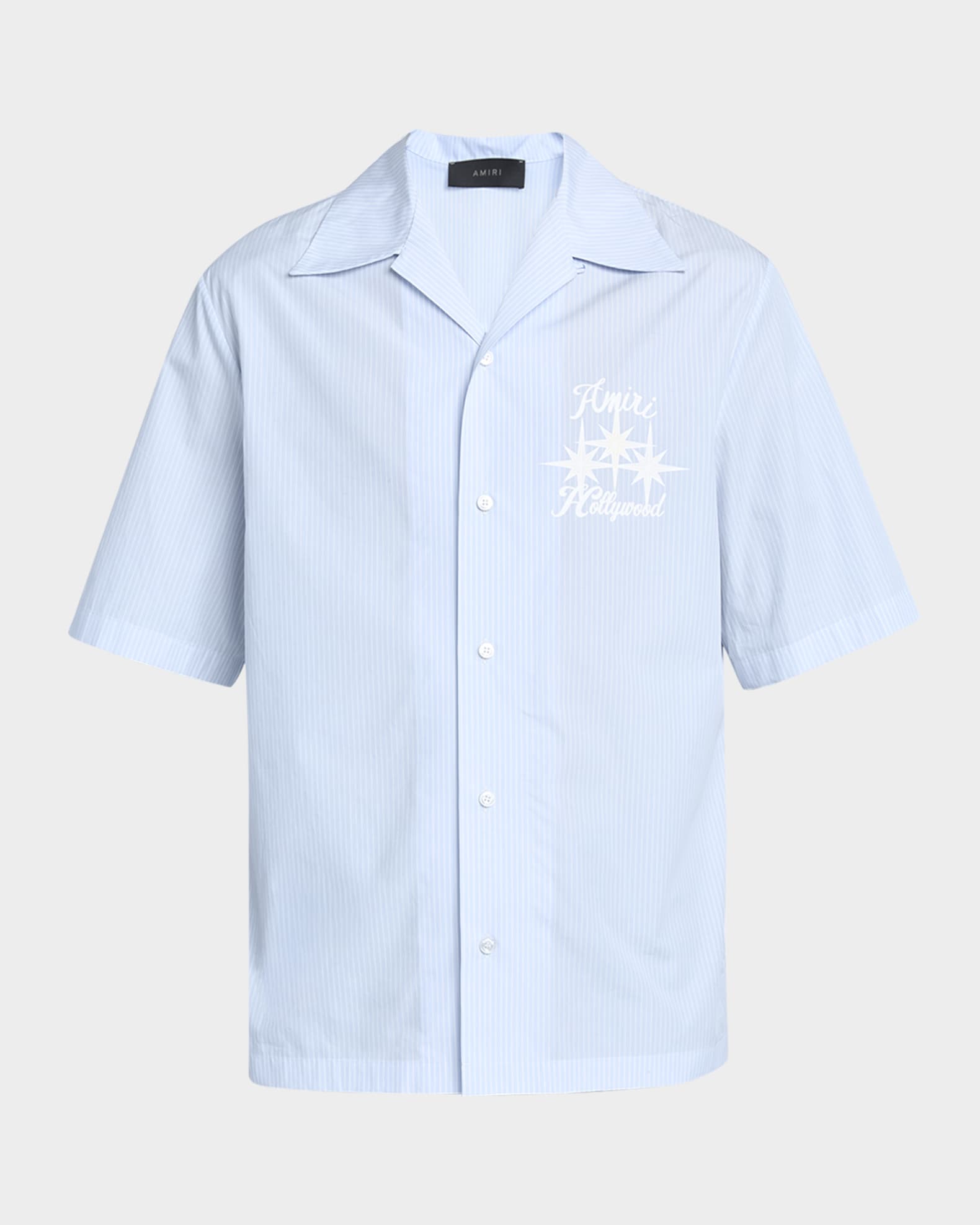 Men's Starburst Logo Poplin Camp Shirt 0