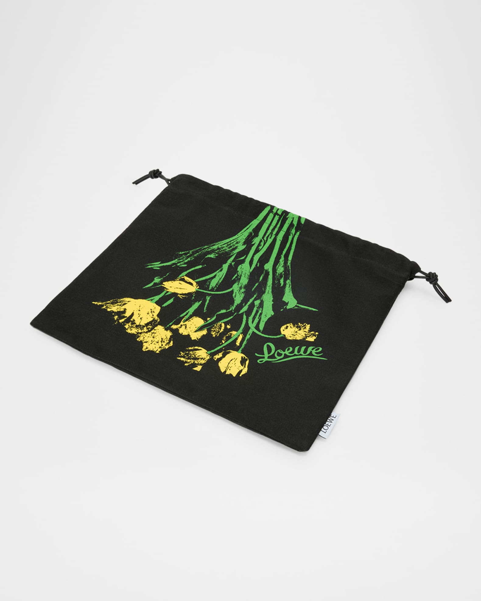 【Loewe Paula's Ibiza】ロゴ入りテリーポーチ Loewe x Paula's Ibiza Small Tulip Drawstring Pouch Bag in