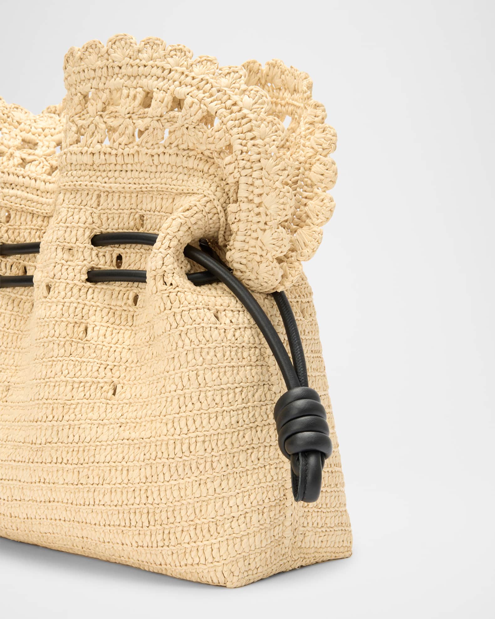 Loewe x Paula's Ibiza Flamenco Medium Ruffled Clutch Bag in