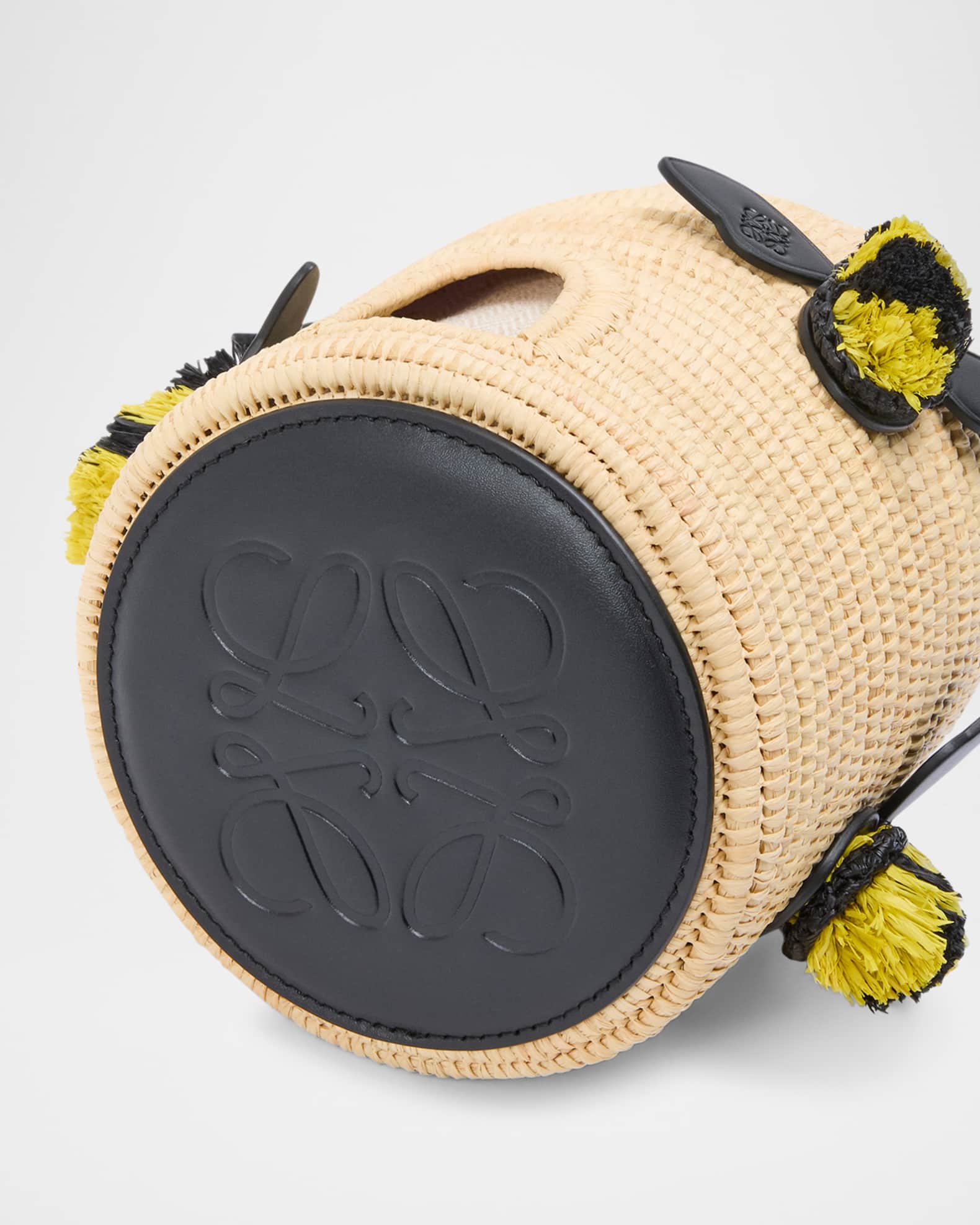 Loewe x Paula's Ibiza Beehive Basket Bucket Bag in Raffia