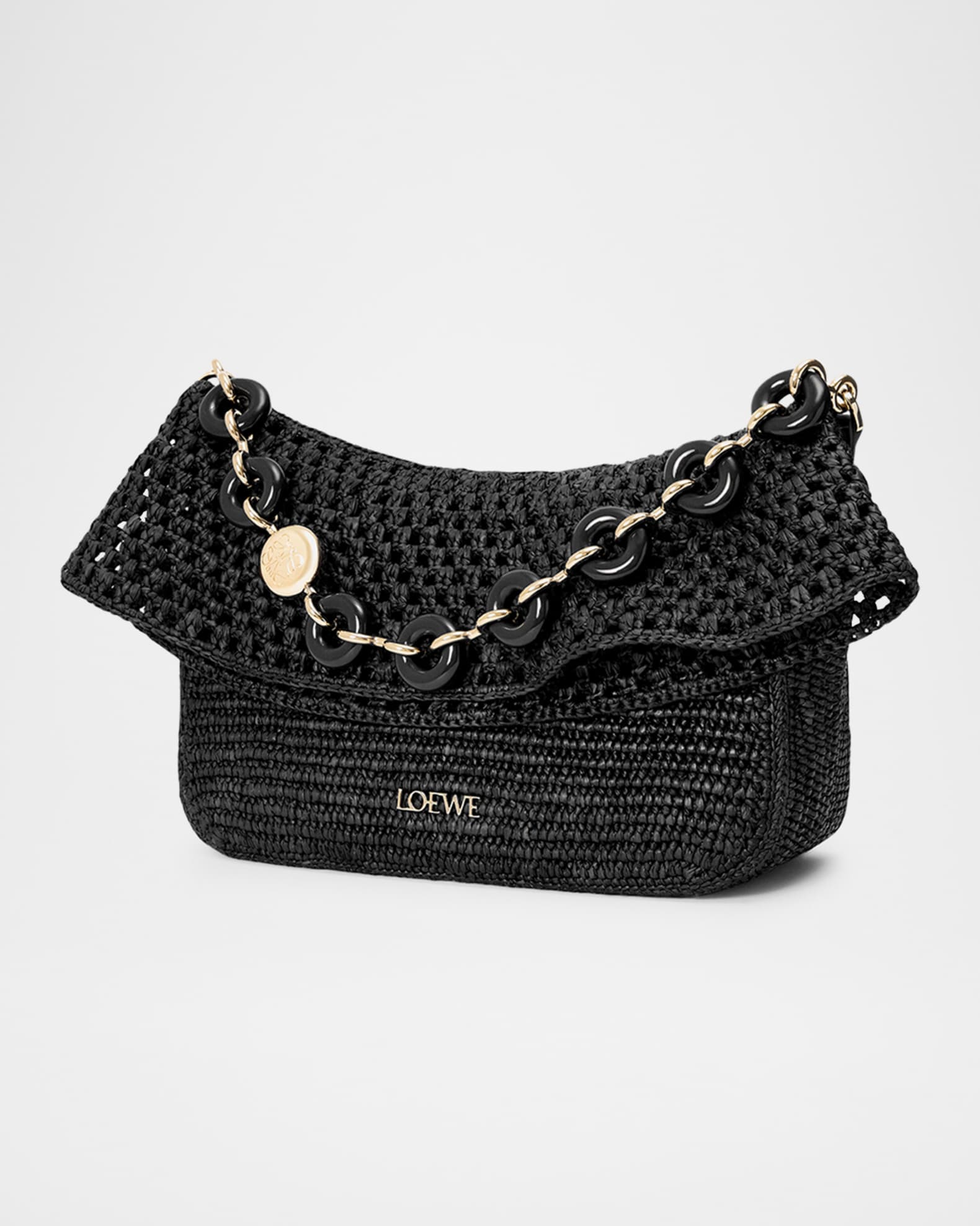 【ロエベ】× Paula's Ibiza Petal スモール ショルダーバッグ LOEWE LOEWE x Paula's Ibiza Petal Raffia Basket Bag | Saks