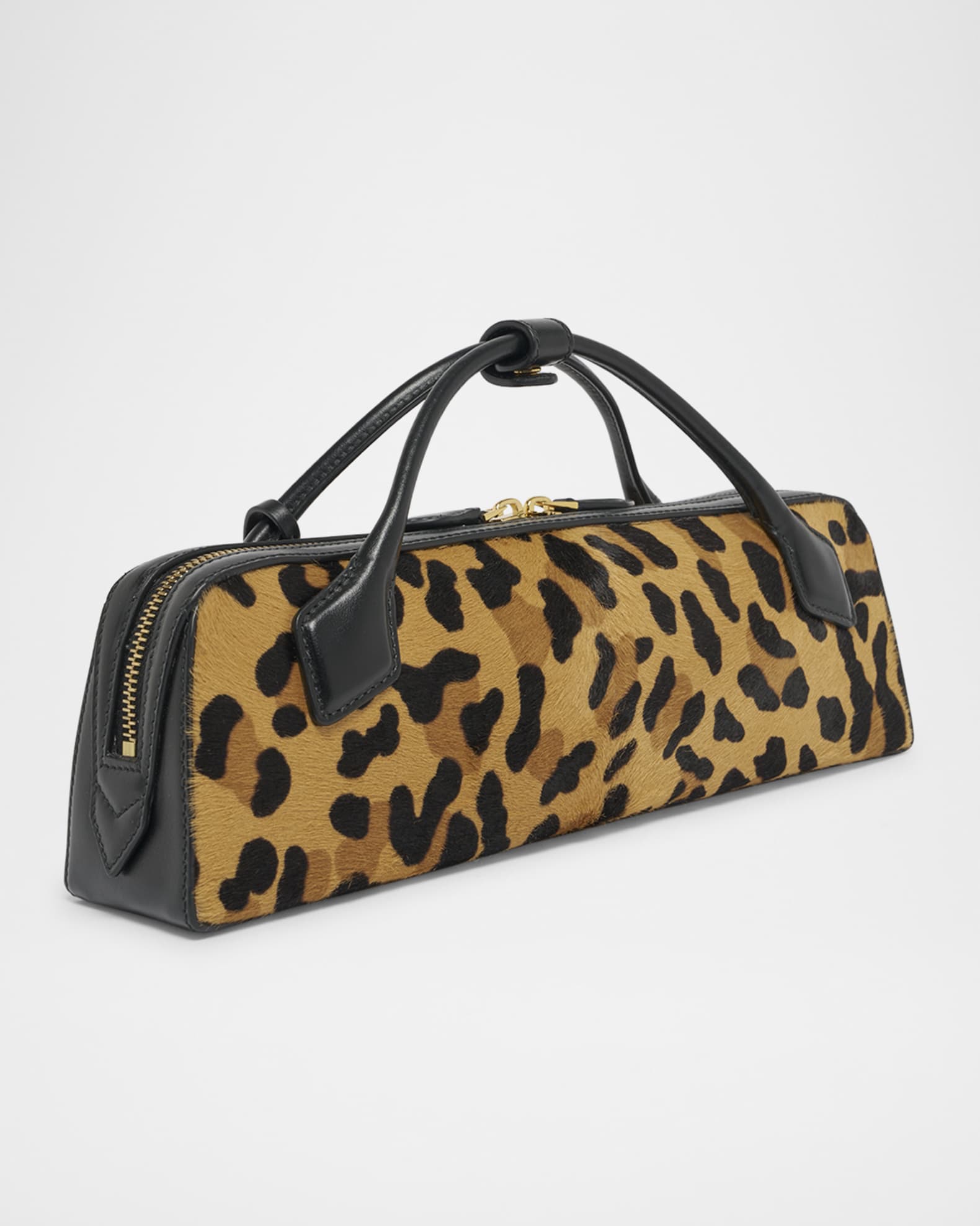 ALAIA LE TECKEL レオパードヘアーカーフ製 クラッチ ALAIA Le Teckel Medium Shoulder Bag in Leopard Calf Hair