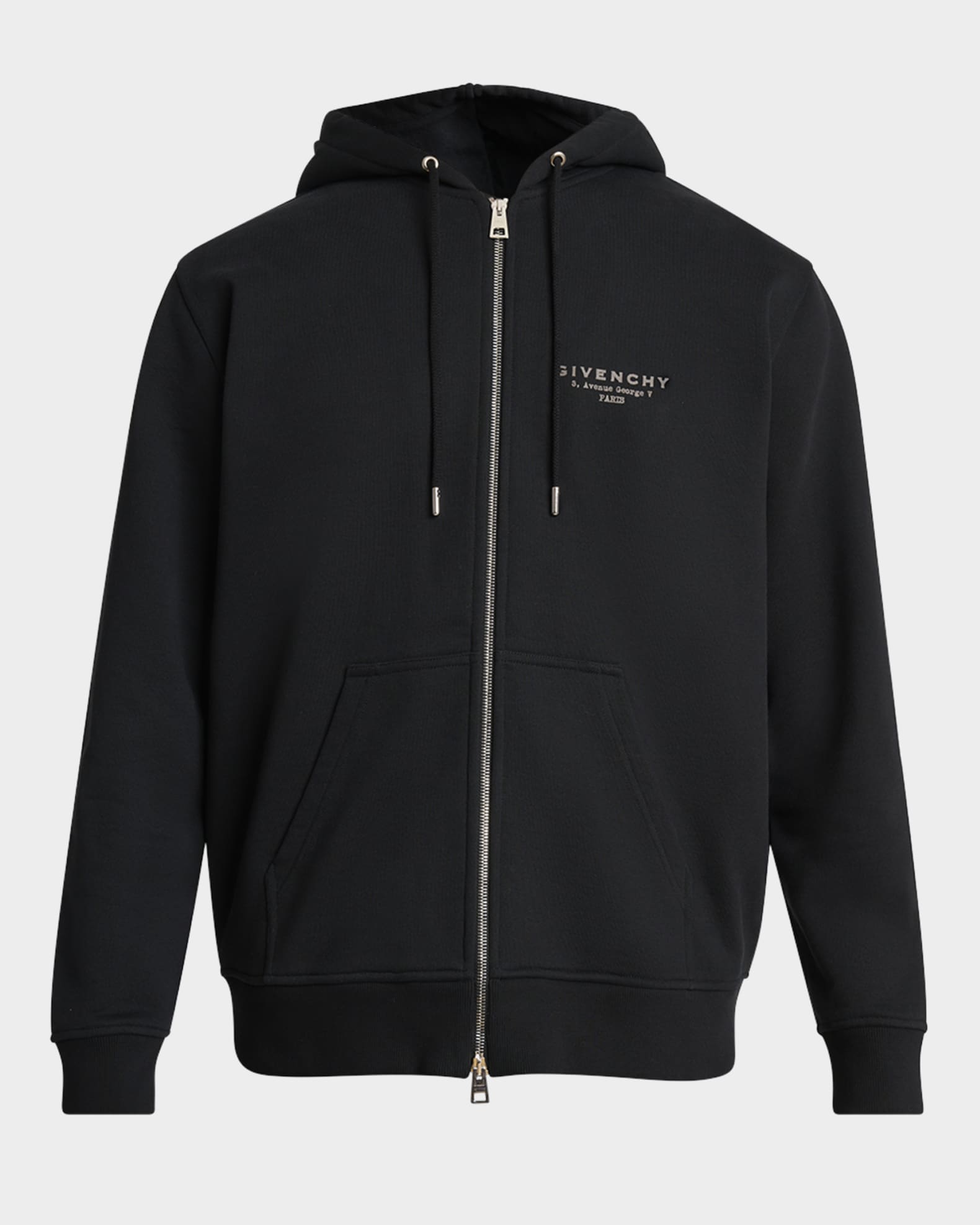 Givenchy Men's Givenchy Stamp Zip Hoodie | Neiman Marcus