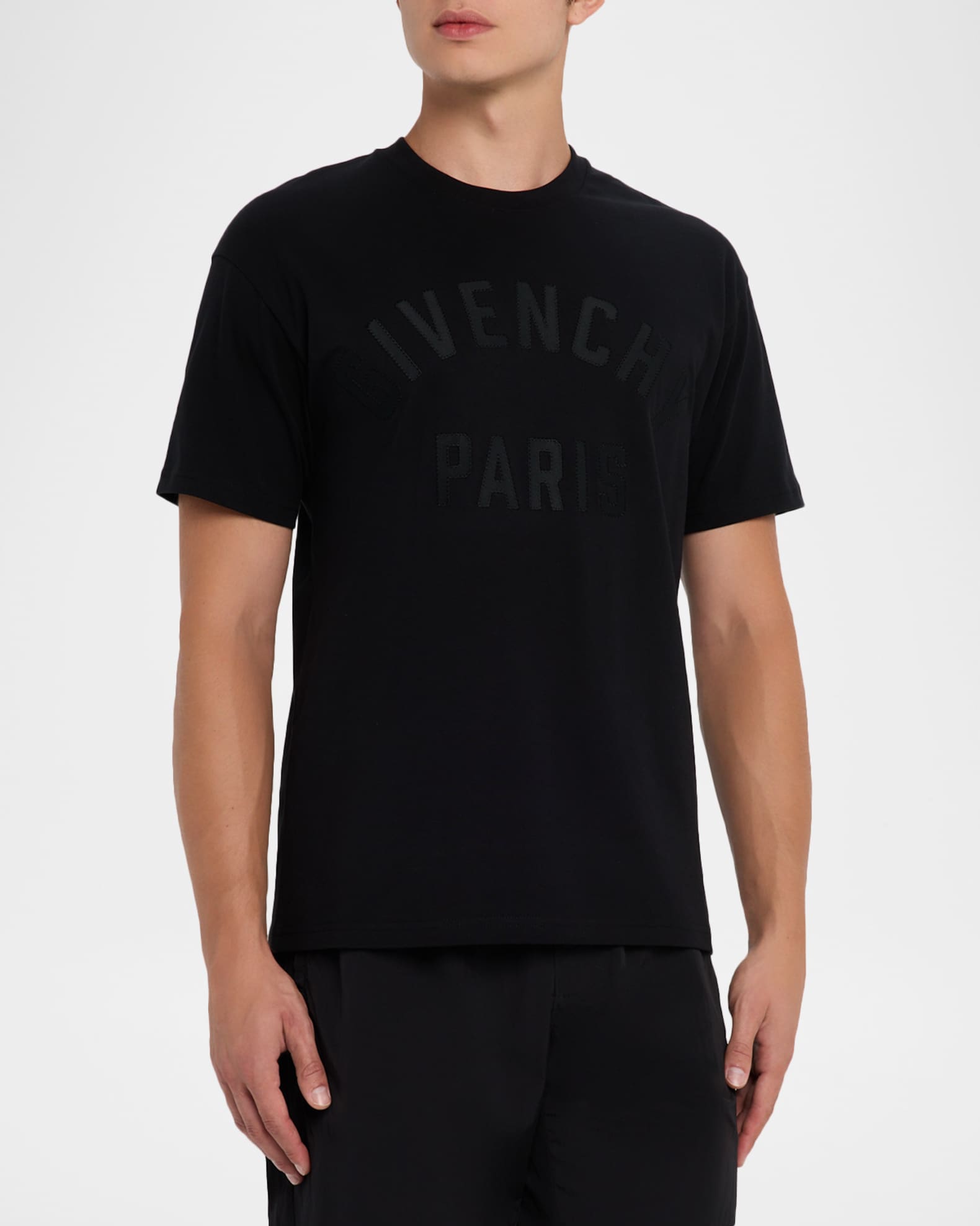 Givenchy Men's Logo Crewneck T-Shirt | Neiman Marcus