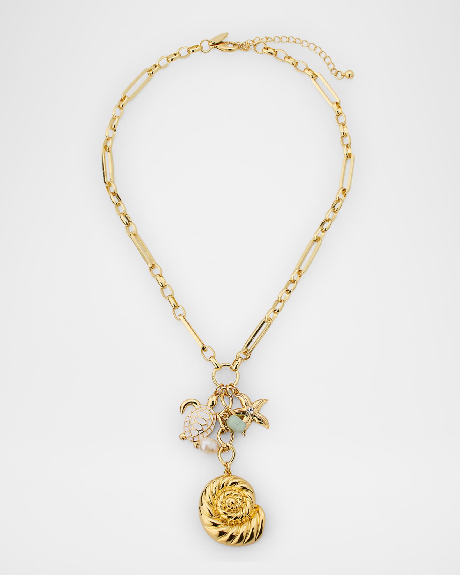 Sea Life Charms Drop Necklace 0