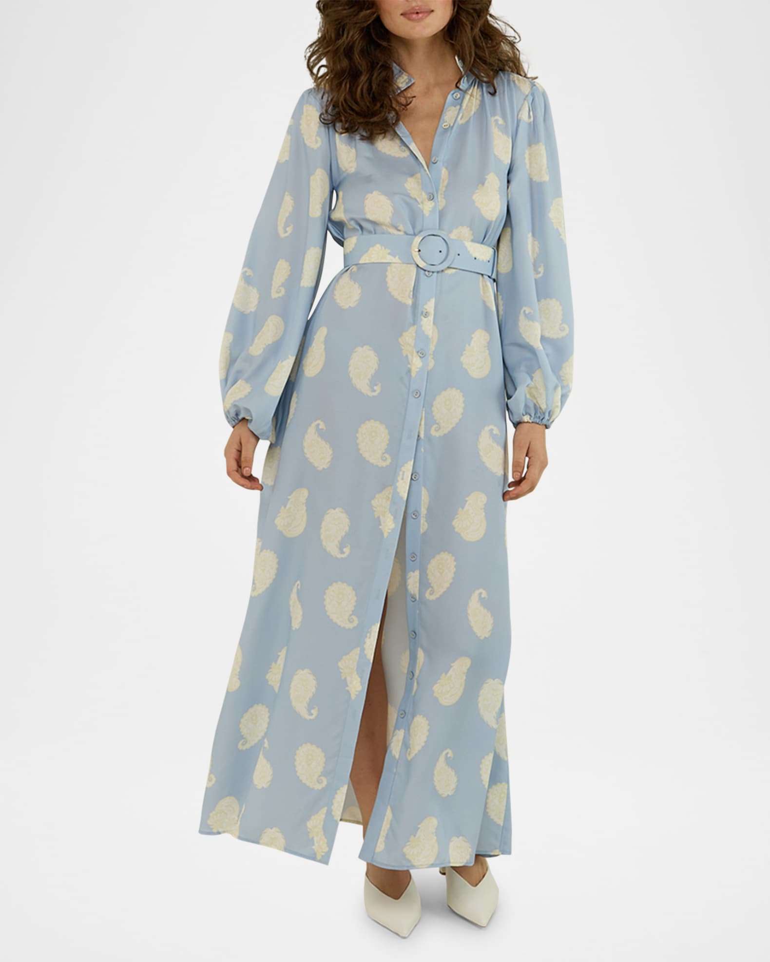 Palm Noosa Sylvie Cotton Poplin Maxi Shirt Dress