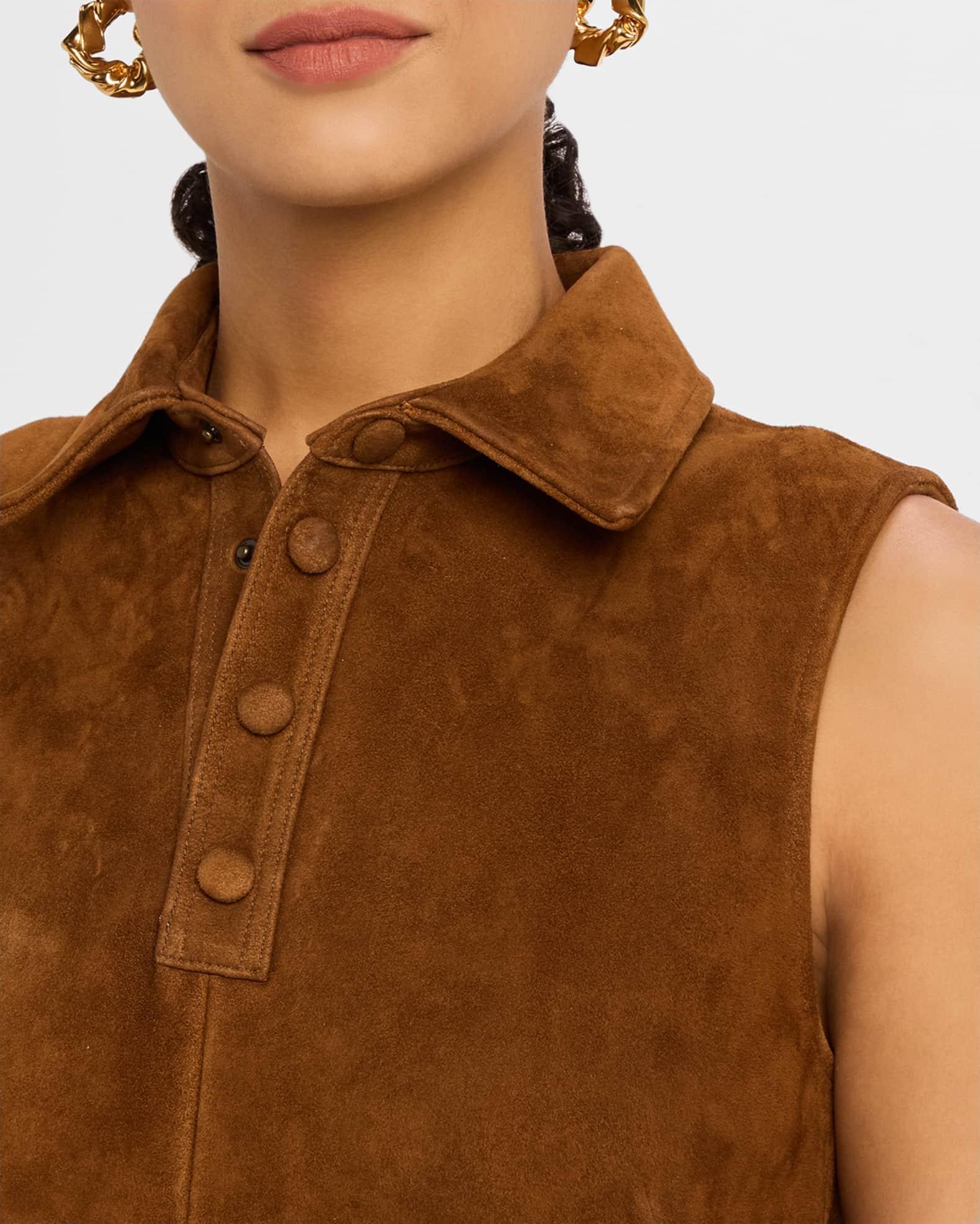 brown boots dress outfit Evelyn Suede Shift Dress-Dark Chocolate