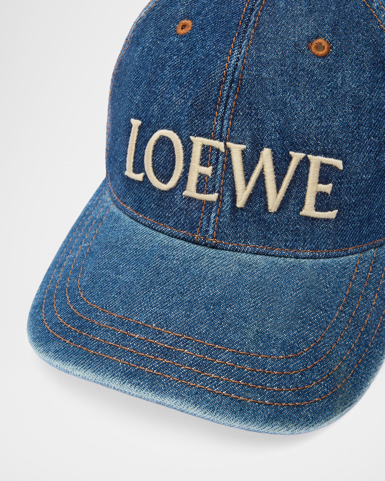 LOEWE x Paula's Ibiza Men's Denim Logo Baseball Cap | Neiman Marcus