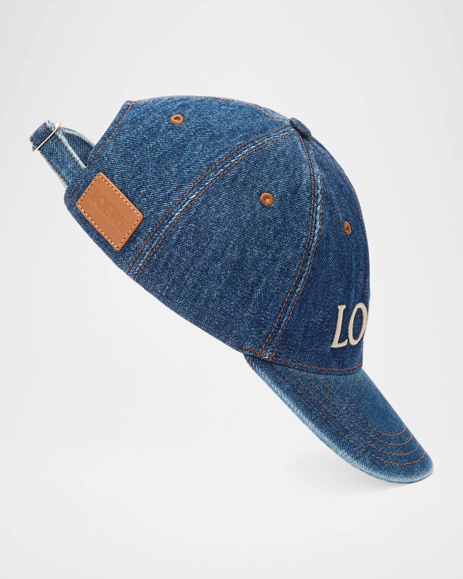 LOEWE x Paula's Ibiza Men's Denim Logo Baseball Cap | Neiman Marcus