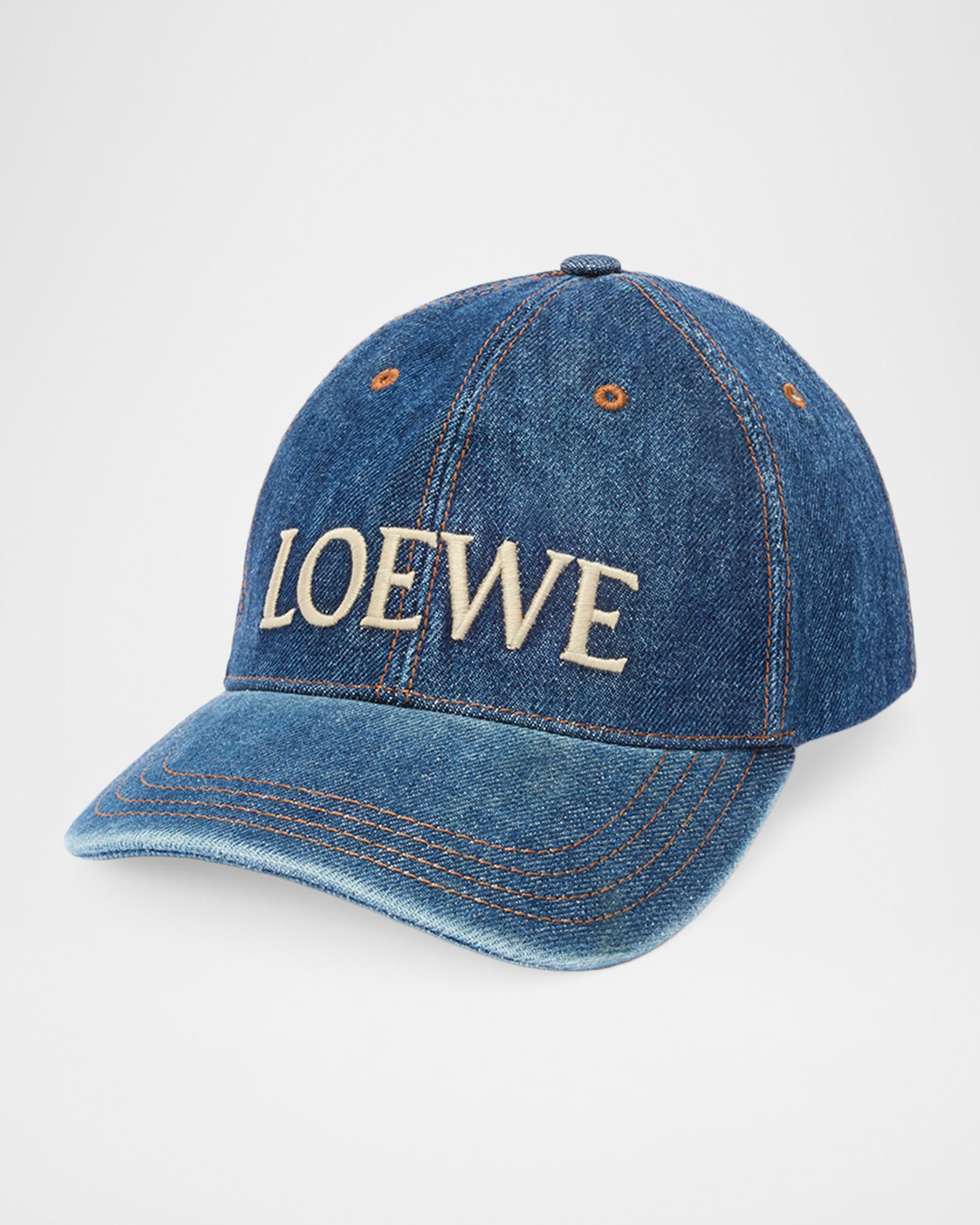LOEWE デニム ベースボールキャップ LOEWE x Paula's Ibiza Men's Denim Logo Baseball Cap | Neiman Marcus