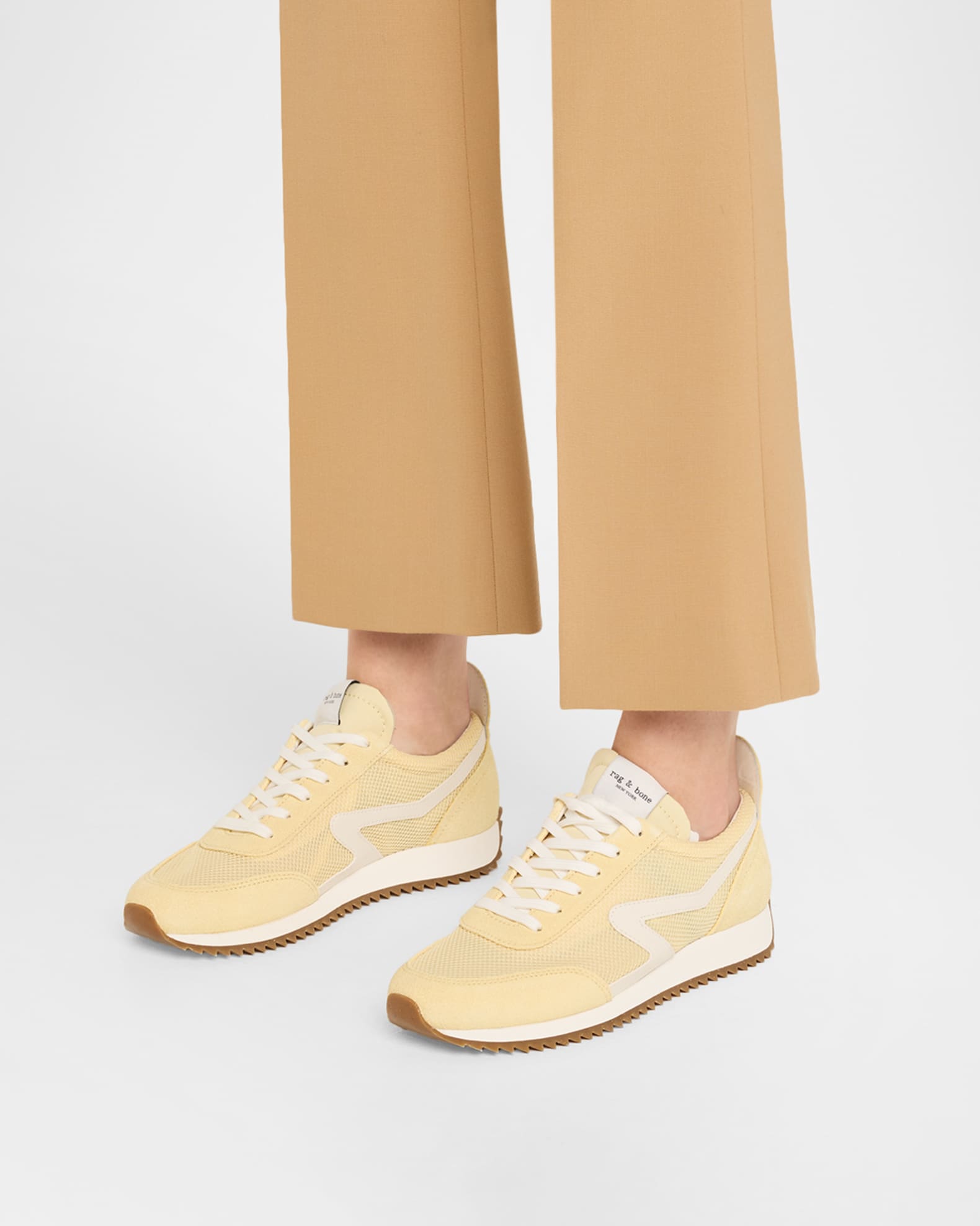 Rag & Bone Mesh Suede Retro Runner Sneakers | Neiman Marcus