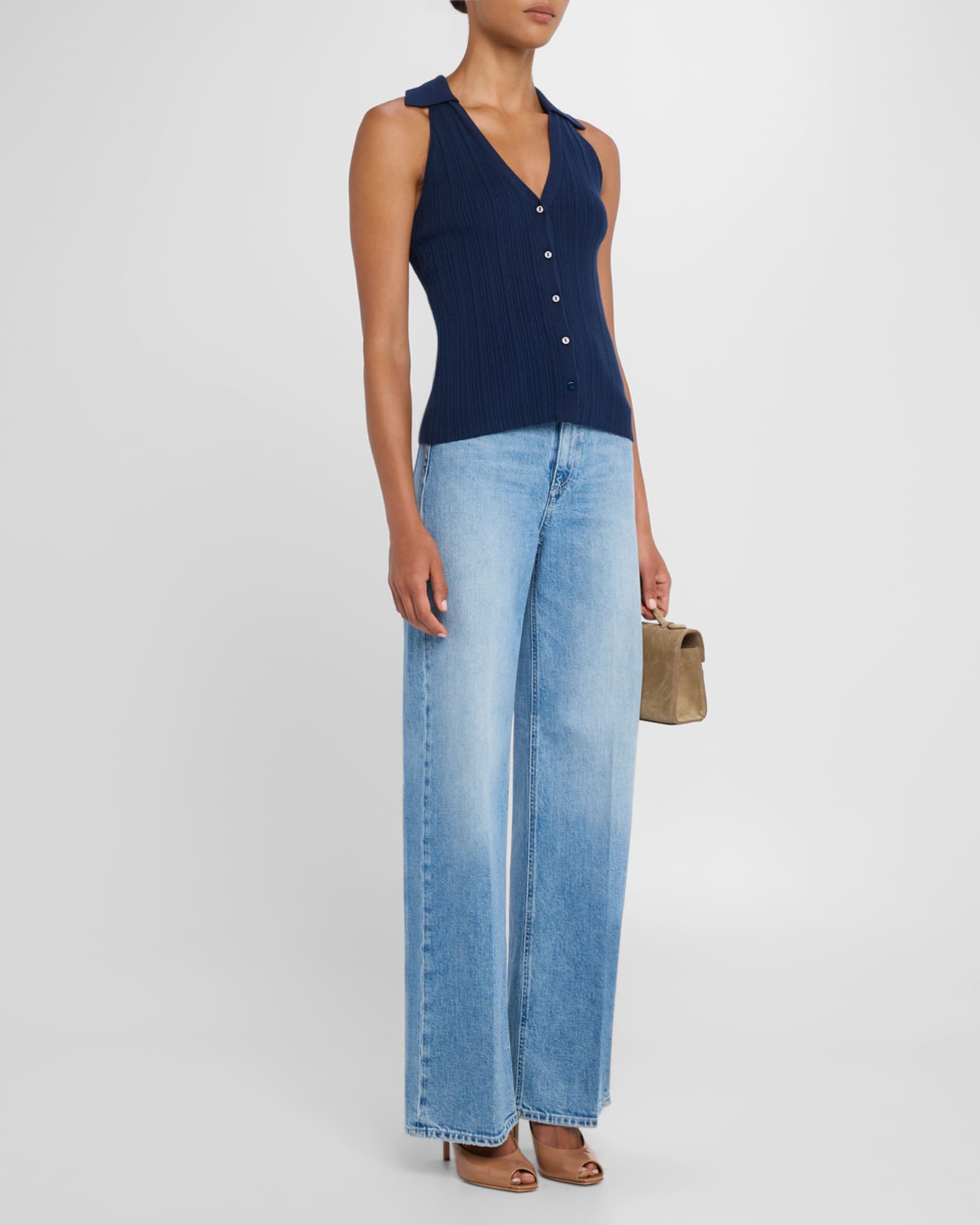 Anessa High-Rise Wide-Leg Jeans 1