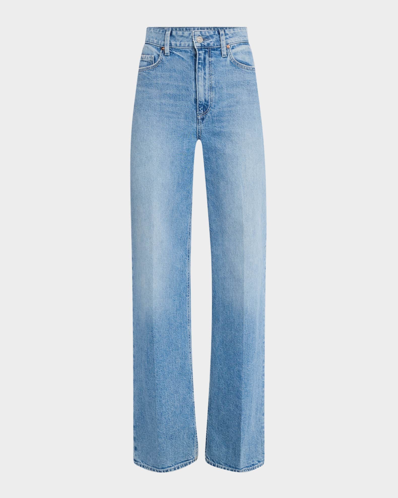 Anessa High-Rise Wide-Leg Jeans 0