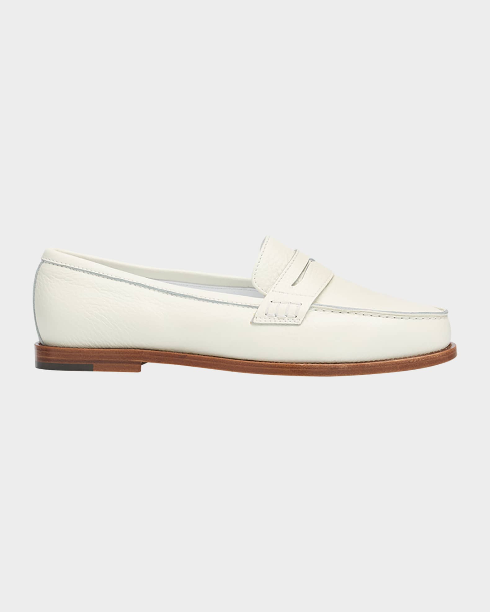 Manolo Blahnik Perrita Leather Penny Loafers | Neiman Marcus
