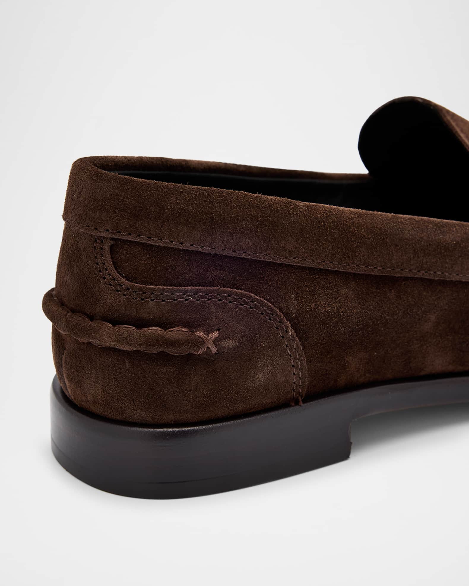 Rag & Bone Carter Suede Boat Loafers in Mint main image 1