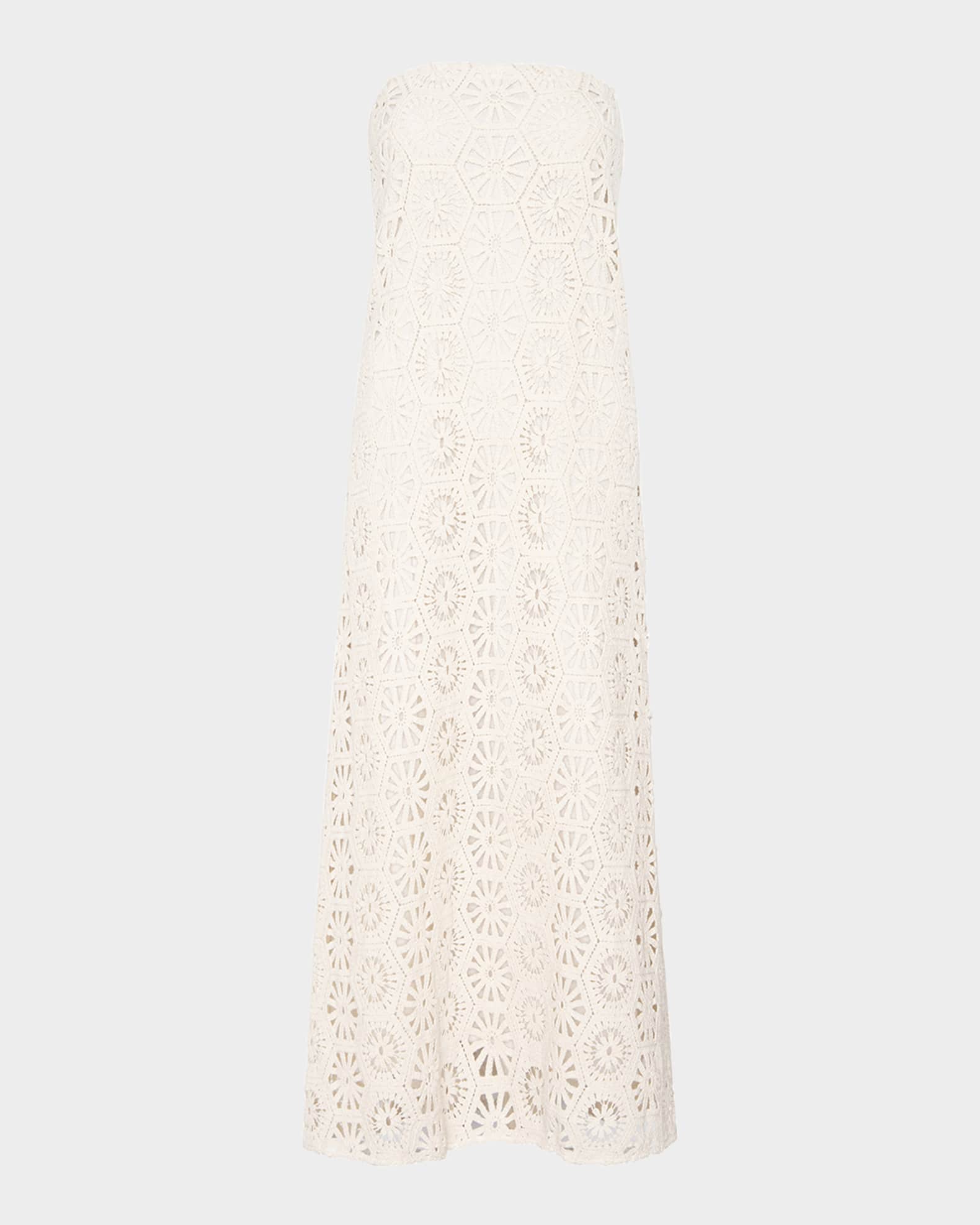 MISA Los Angeles Lucine Floral Crochet Maxi Dress | Neiman Marcus