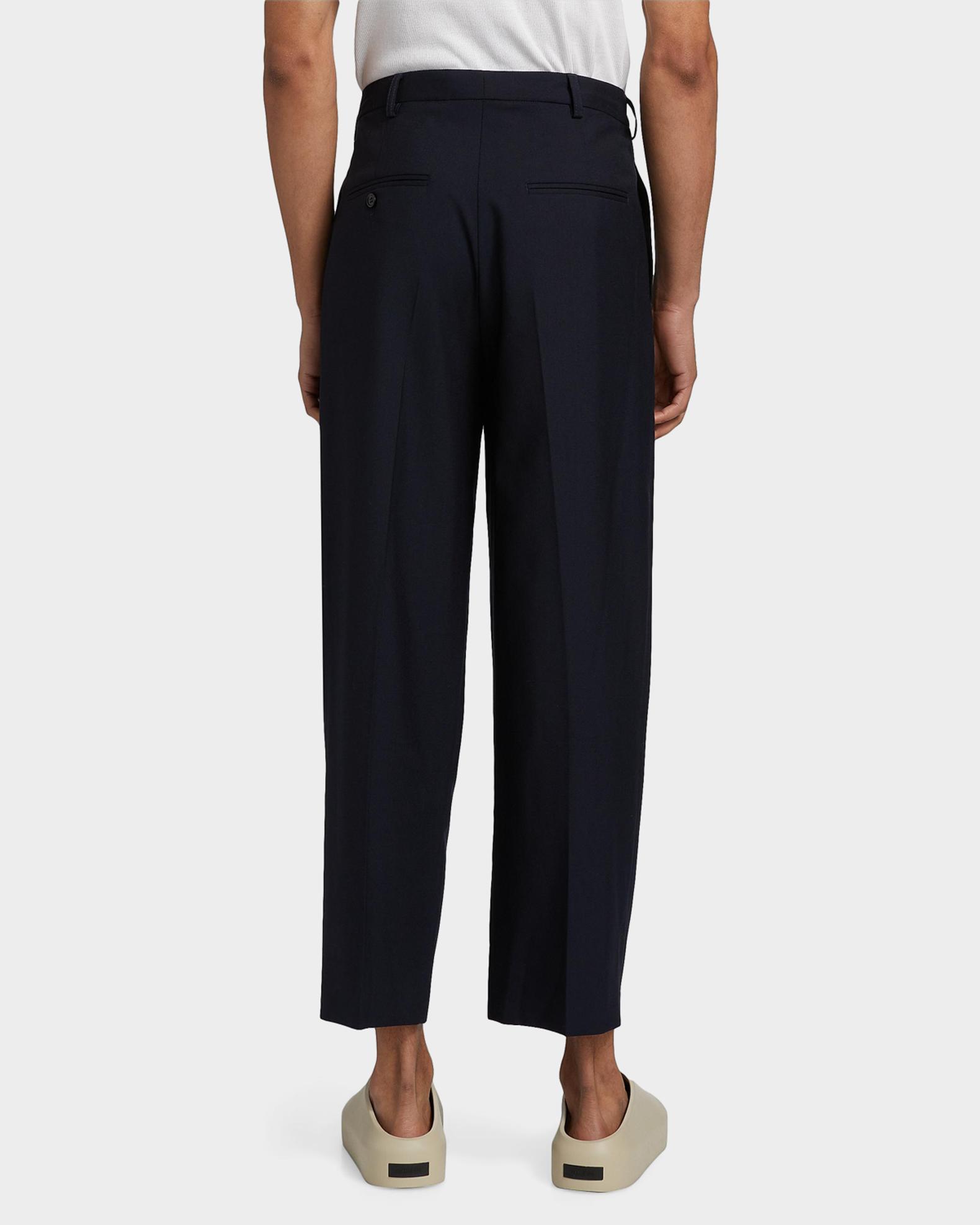 Marni Men's Tropical Wool Cropped Pleated Pants | Neiman Marcus