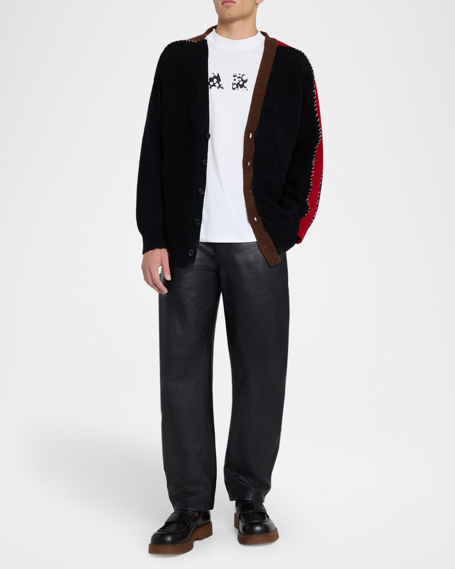 Men's Wool Mix Knit Cardigan 1
