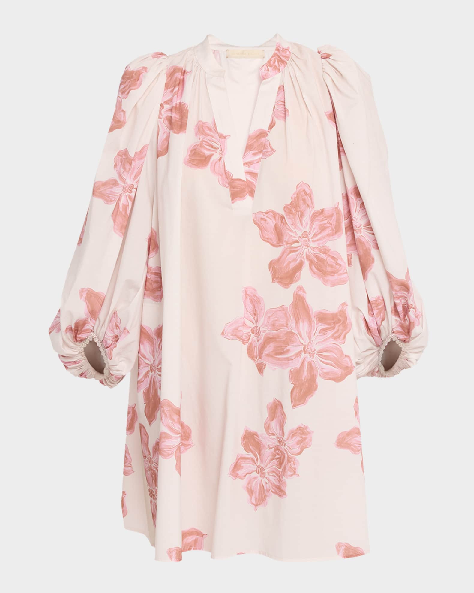 Vanessa Floral-Print Mini Shift Dress 0