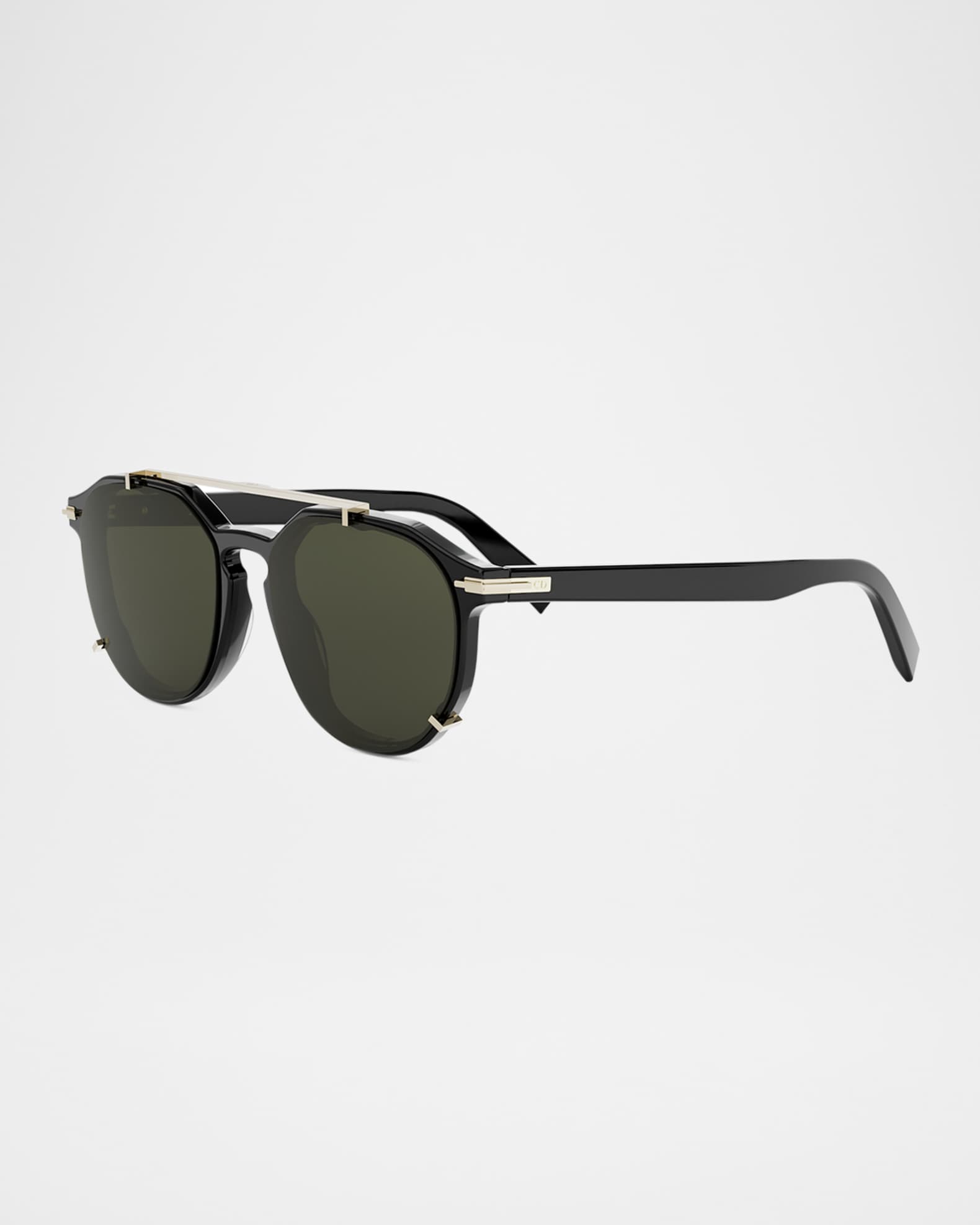 DIOR Men's DiorBlackSuit RI Round Acetate & Metal Sunglasses