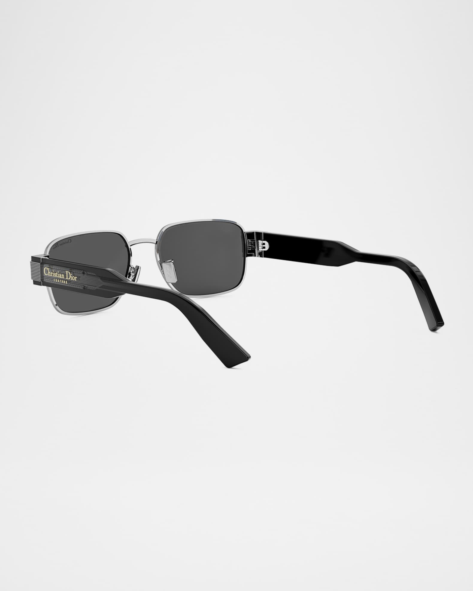 Men's Christian Dior Label Rectangle Metal Sunglasses 1