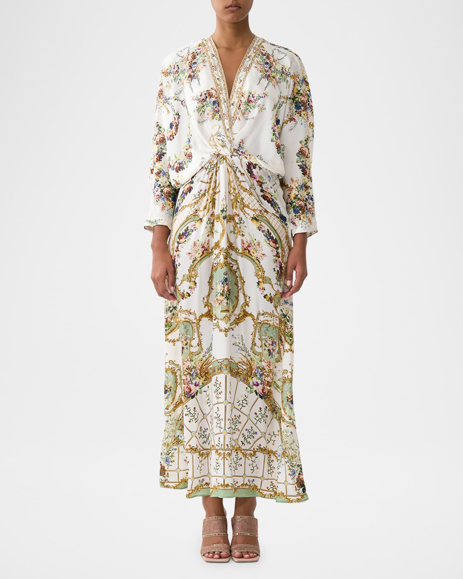 Dressing Room Drama Twist-Front Batwing Dress 1