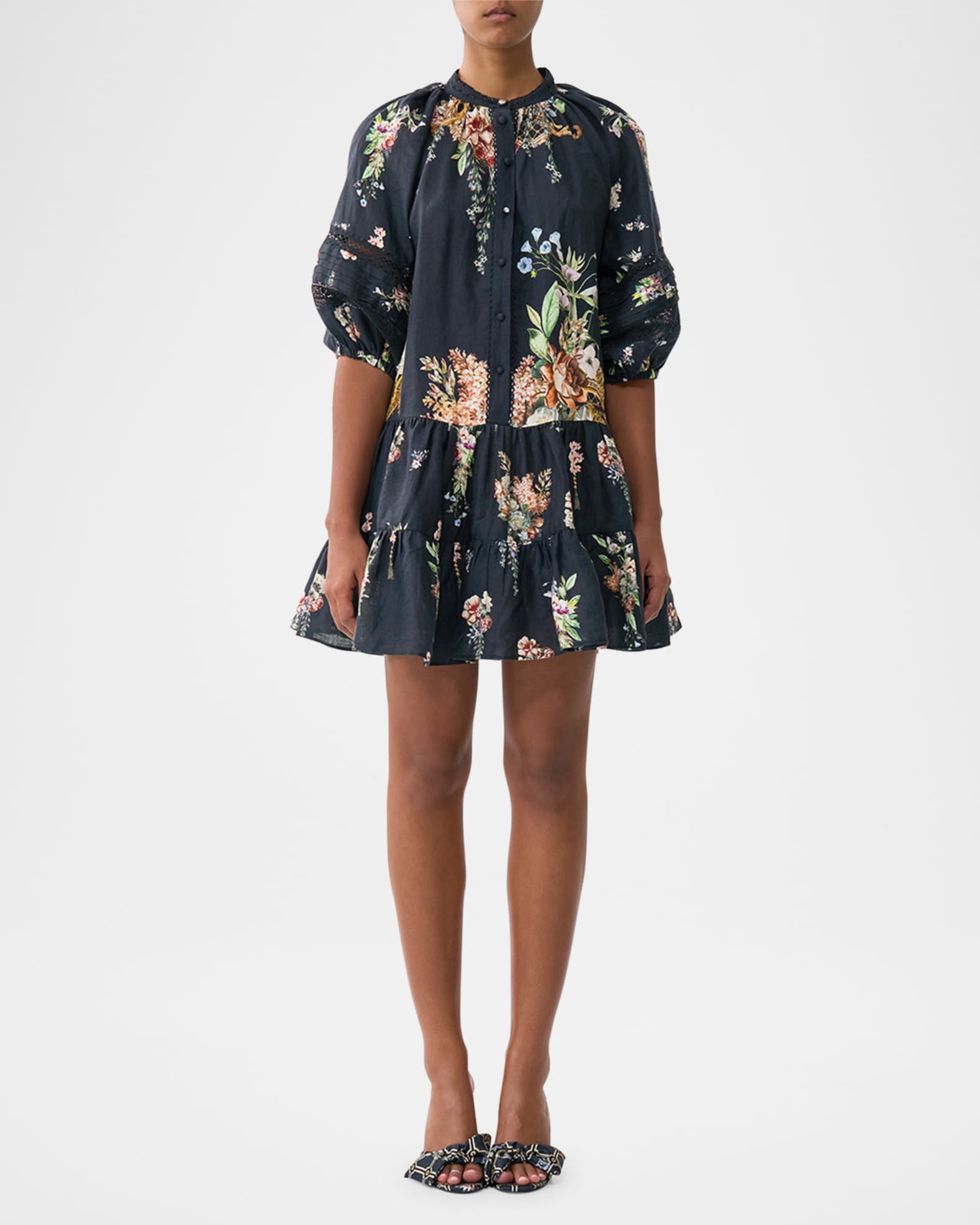 Noble Endeavours Puff-Sleeve Shirtdress 1