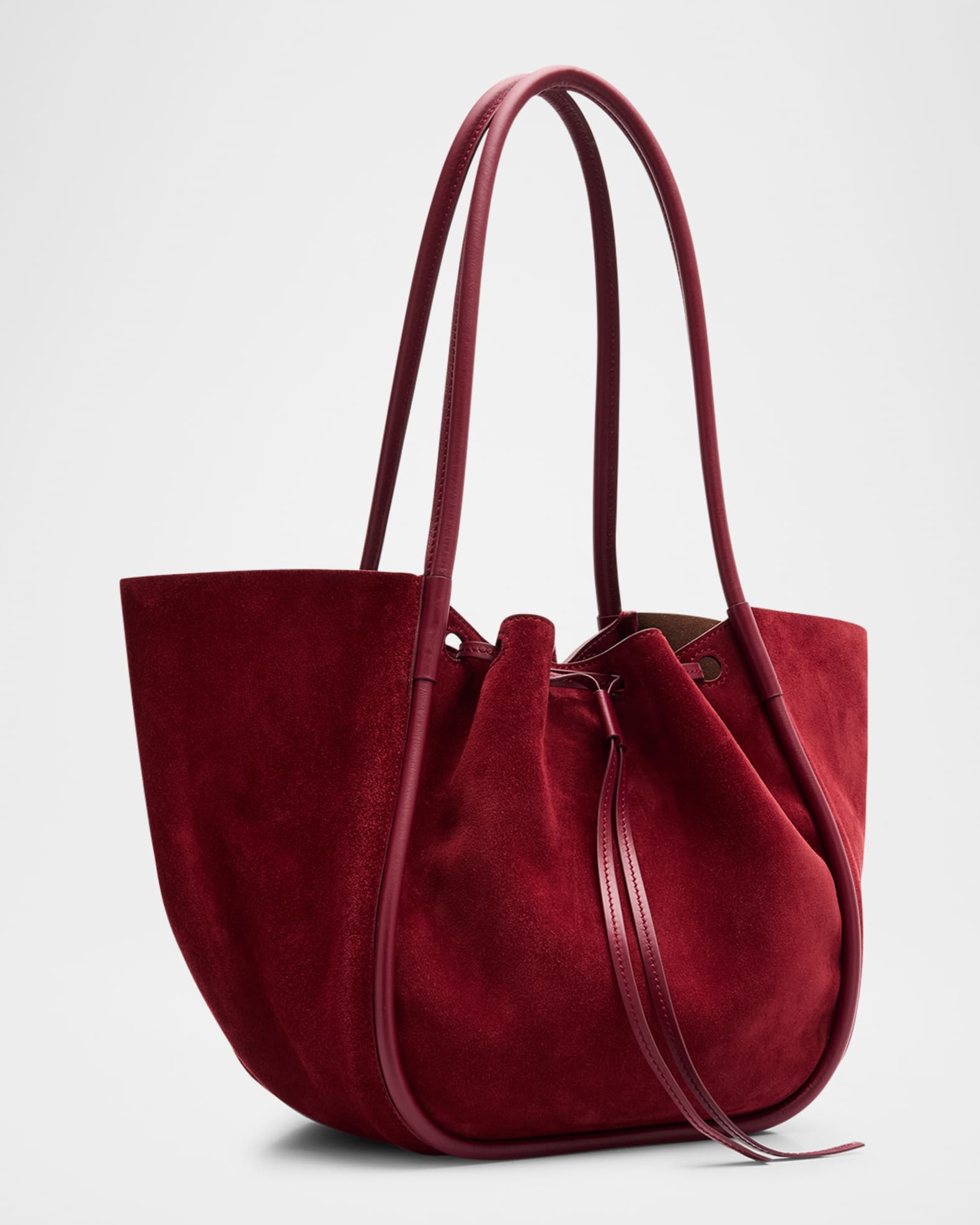 Proenza Schouler Large Ruched Suede Tote Bag | Neiman Marcus