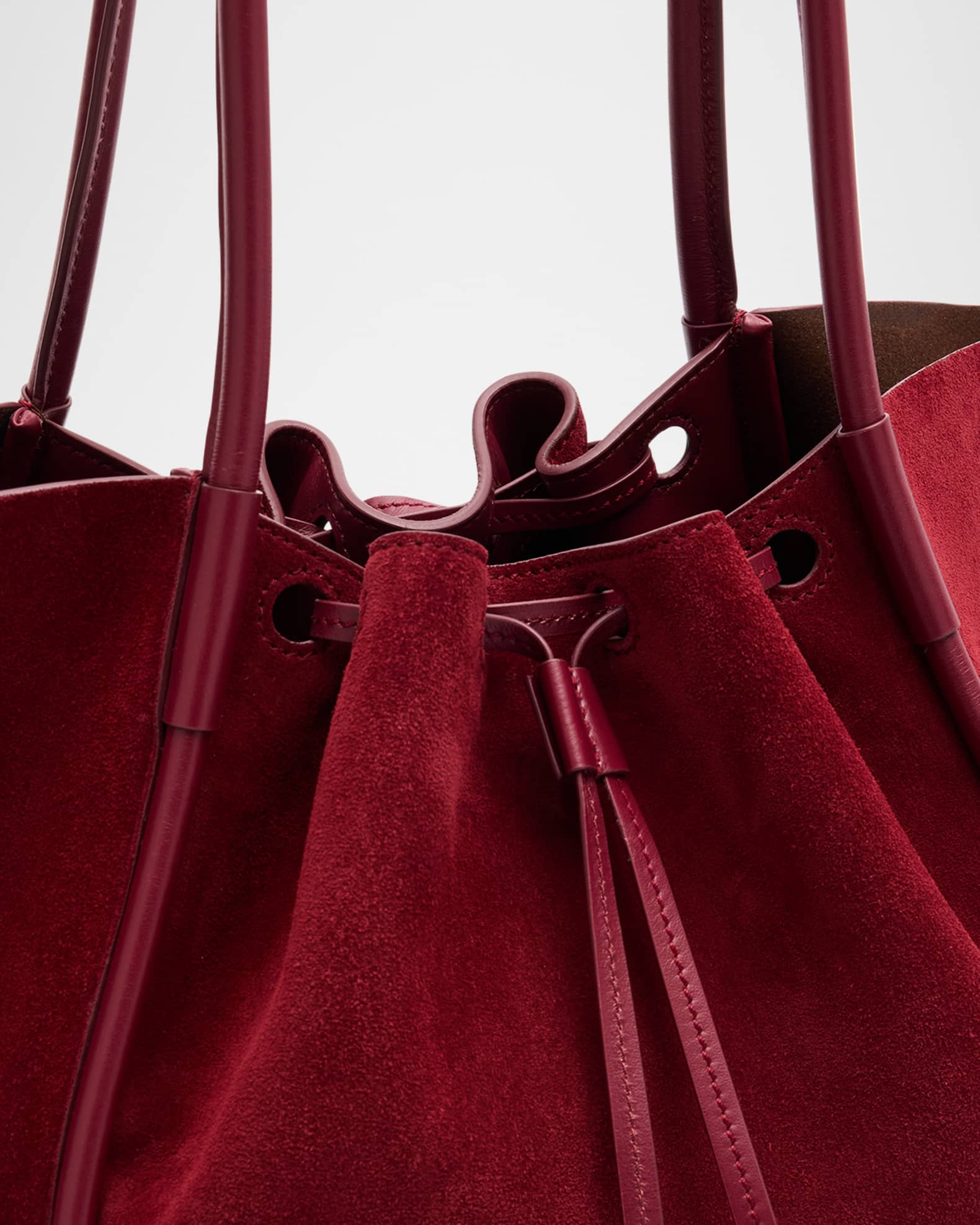 Proenza Schouler Large Ruched Suede Tote Bag | Neiman Marcus