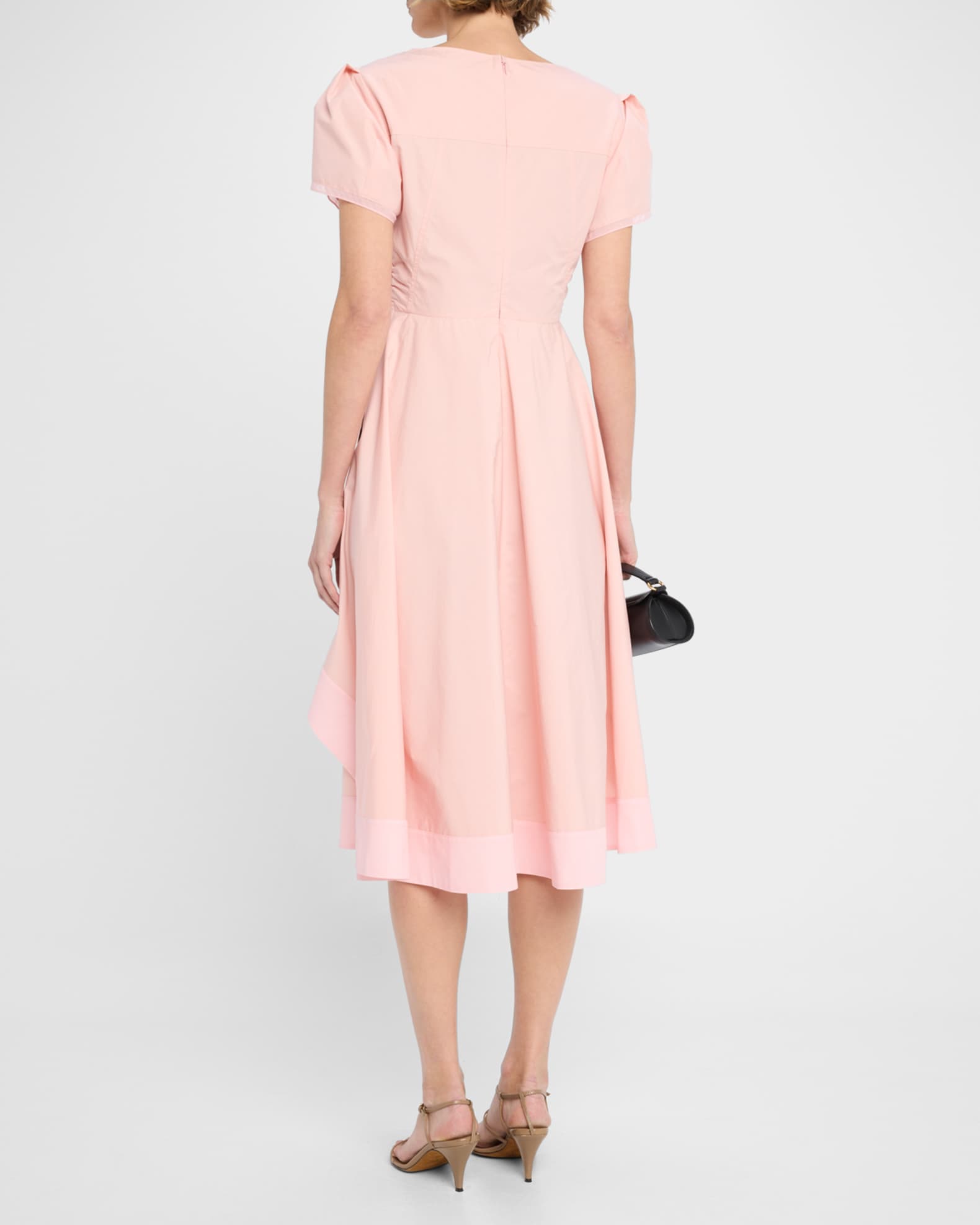 Tulip Sleeve V-Neck Dress