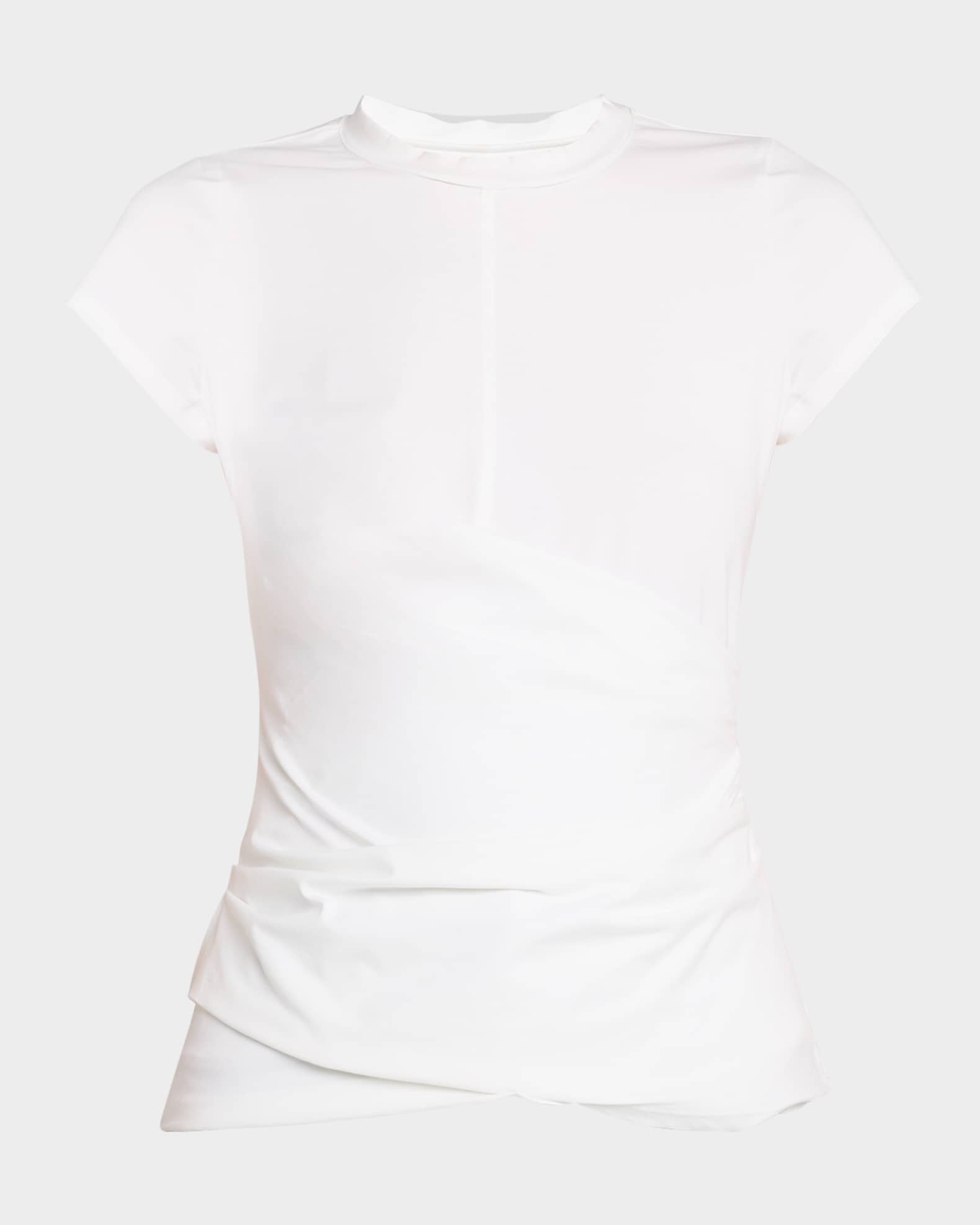Draped Short-Sleeve Tee 0