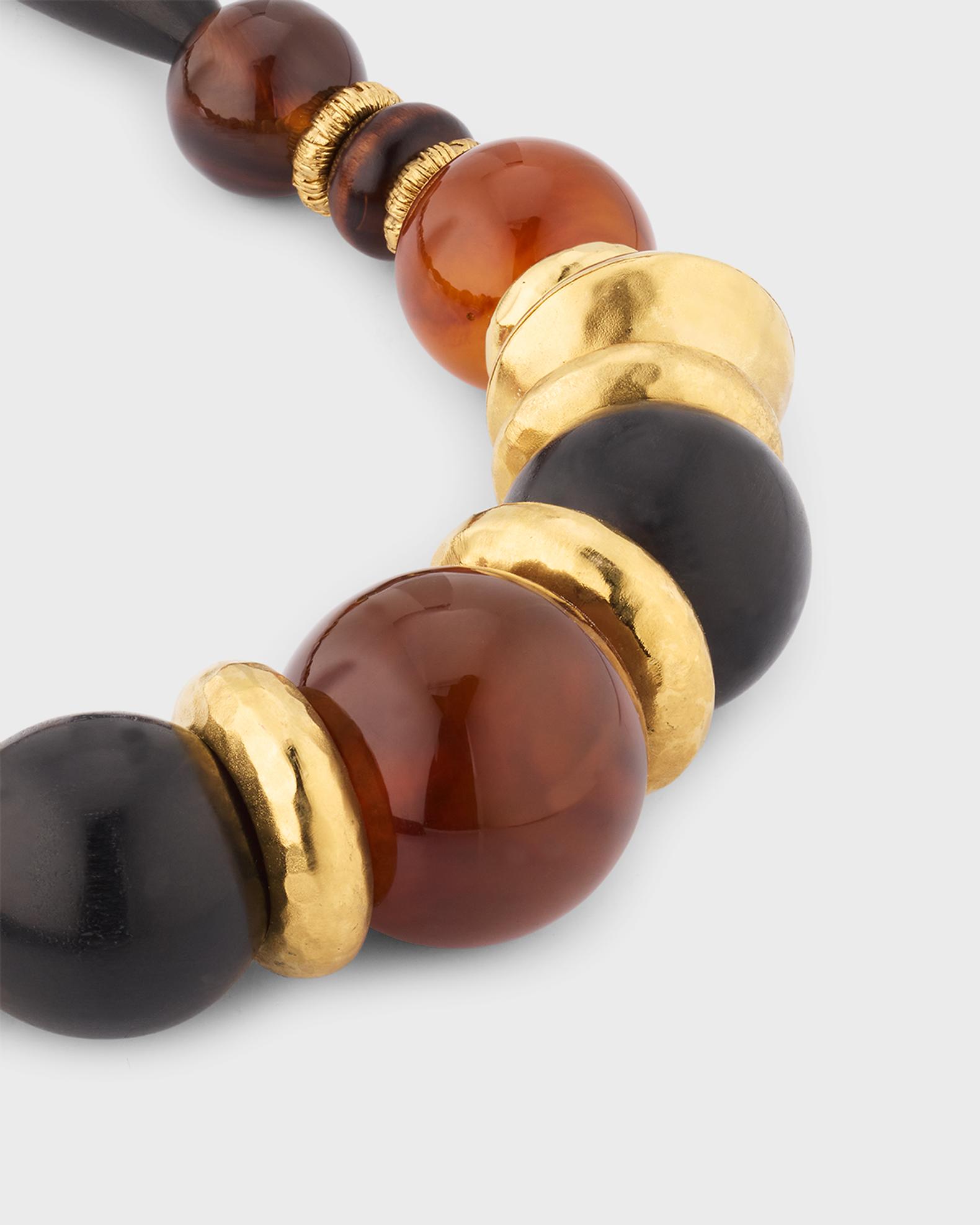 Saint Laurent Mixed Bead Necklace | Neiman Marcus