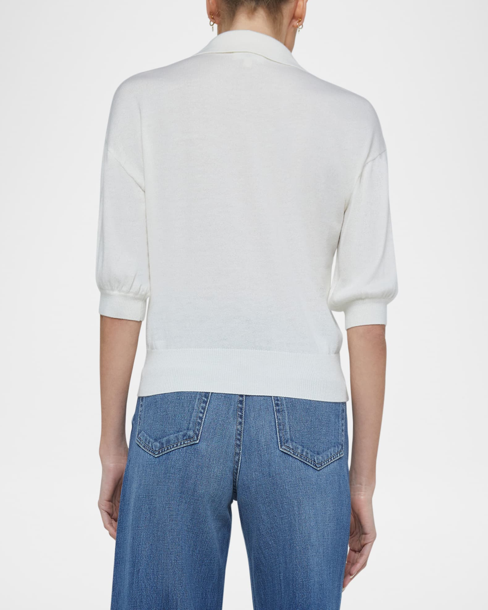 トップス MIGARU Light Knit Short Sleeve Tailored Effet Kaleidoscope