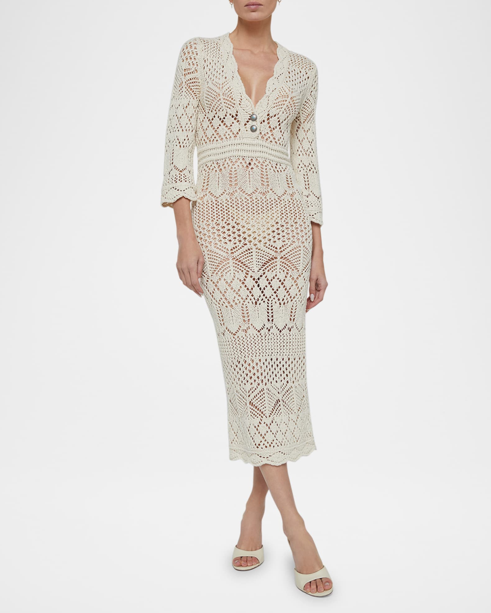 Doive Pointelle Midi Dress 1