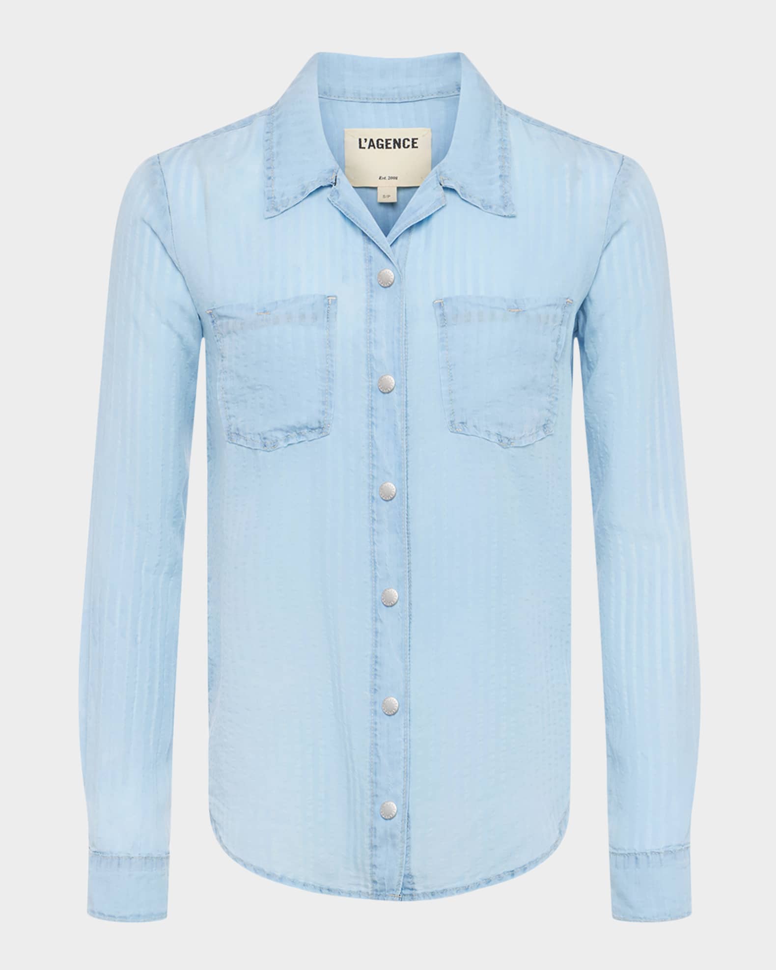 Isla Stripe Denim Shirt 0