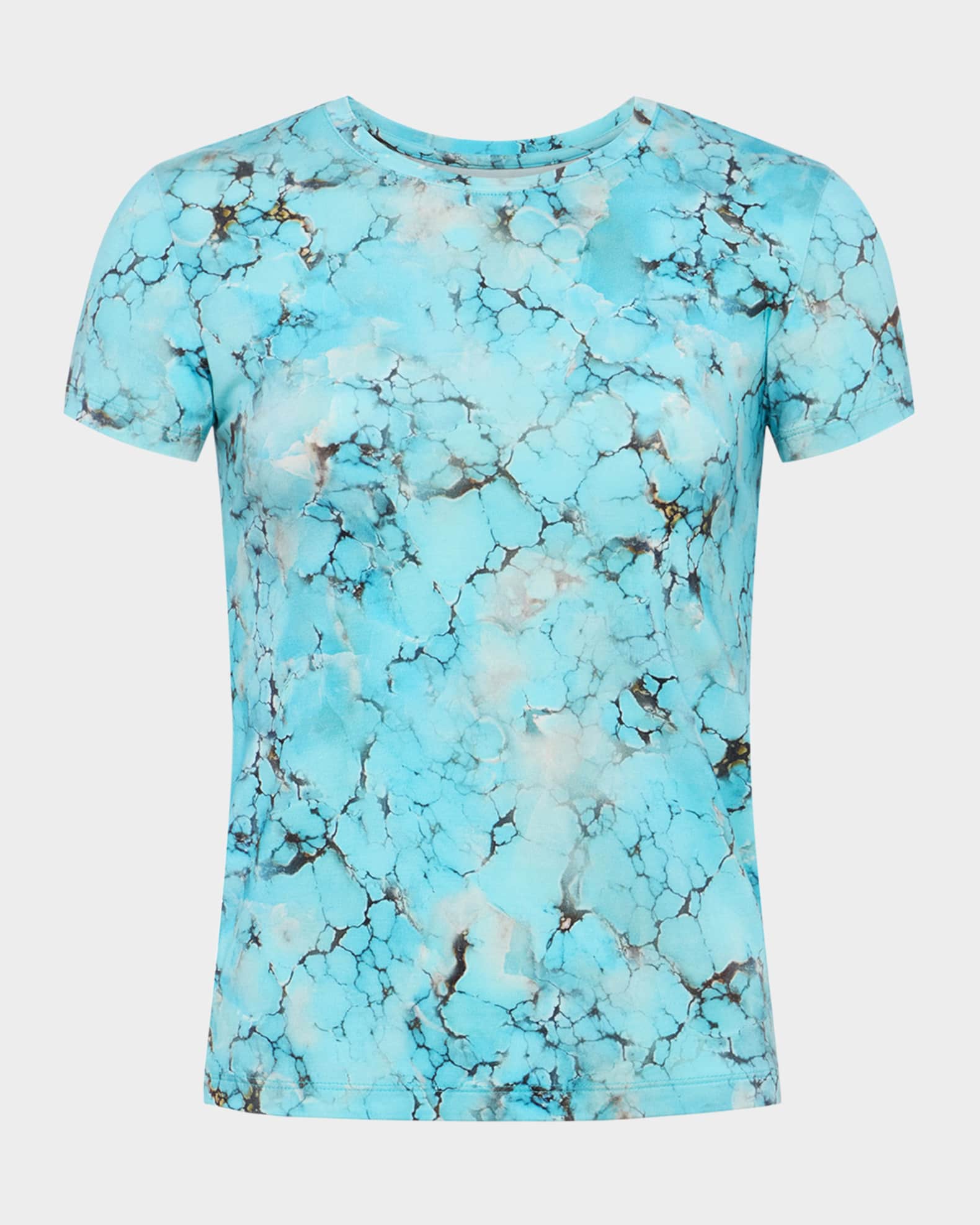 Ressi Short-Sleeve Turquoise Stone Tee 0