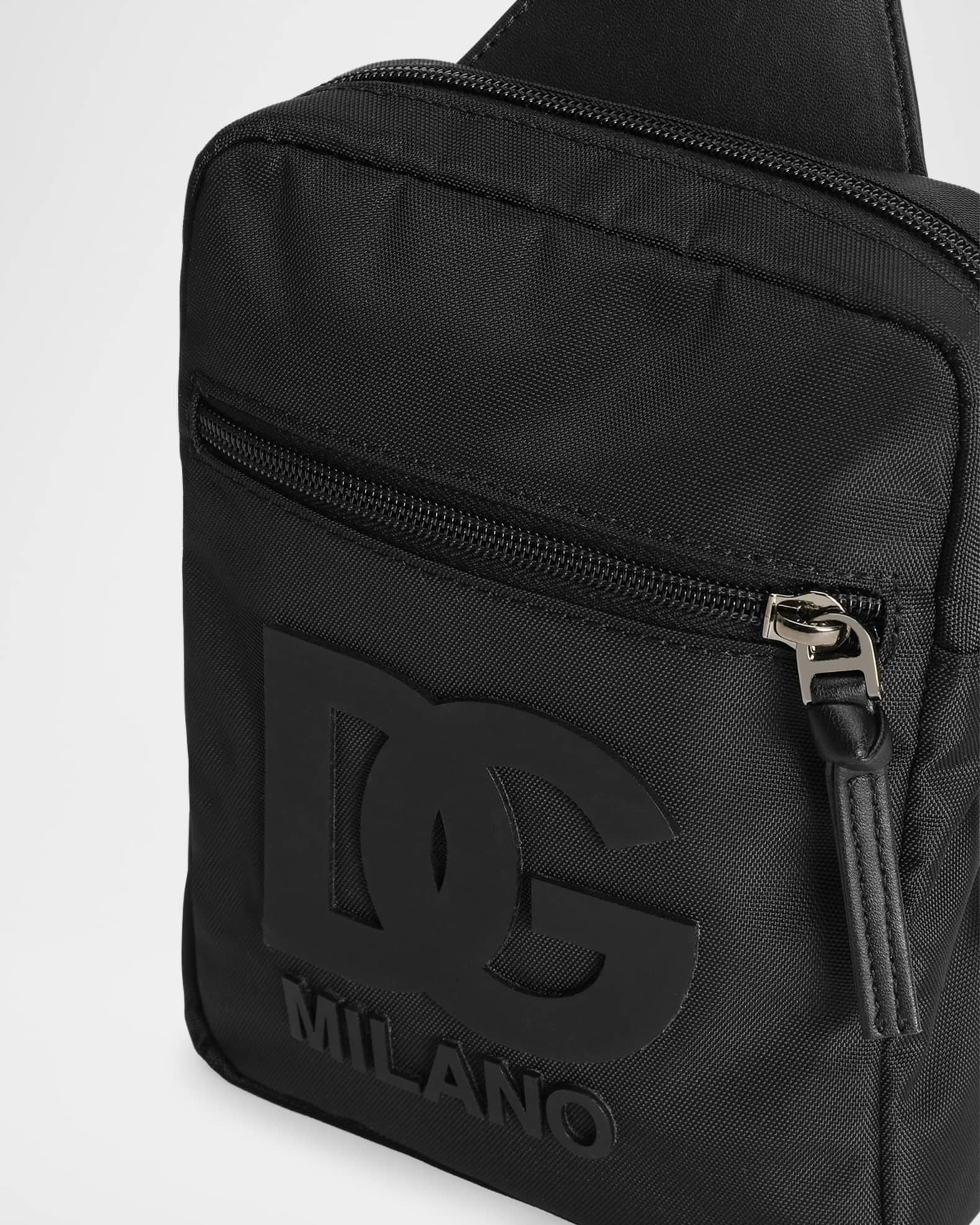 Dolce&Gabbana Girl's DG Patch Nylon Crossbody Bag | Neiman