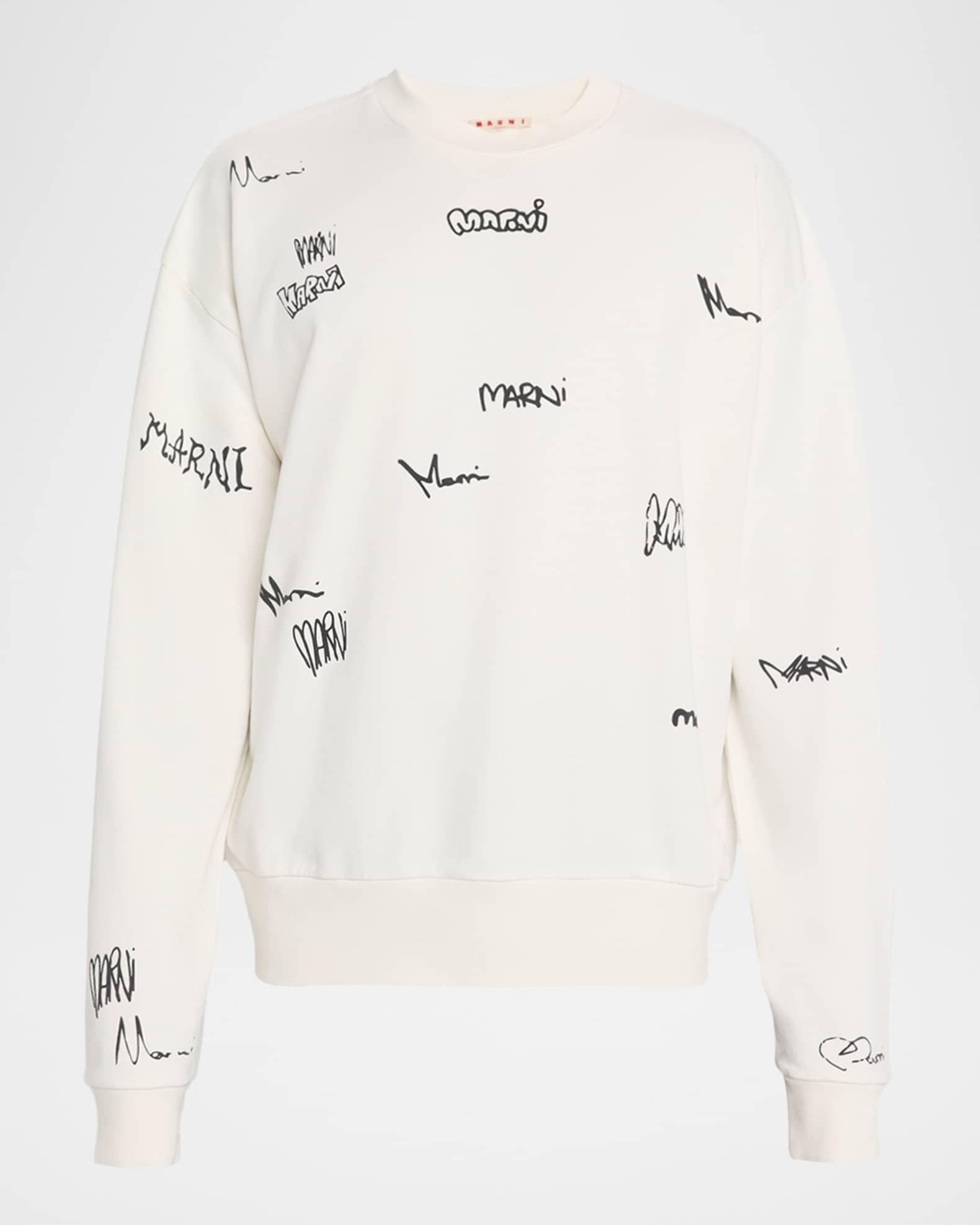 Men's Allover Multi-Logo Long-Sleeve T-Shirt 0