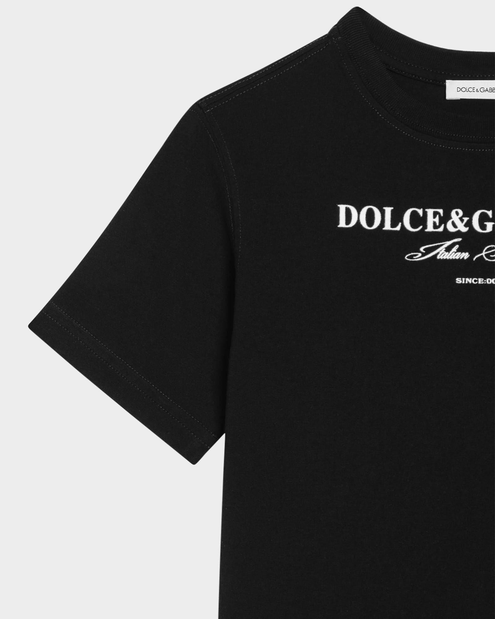 Dolce&Gabbana Boy's Contrast Logo-Print T-Shirt, Size 8-14