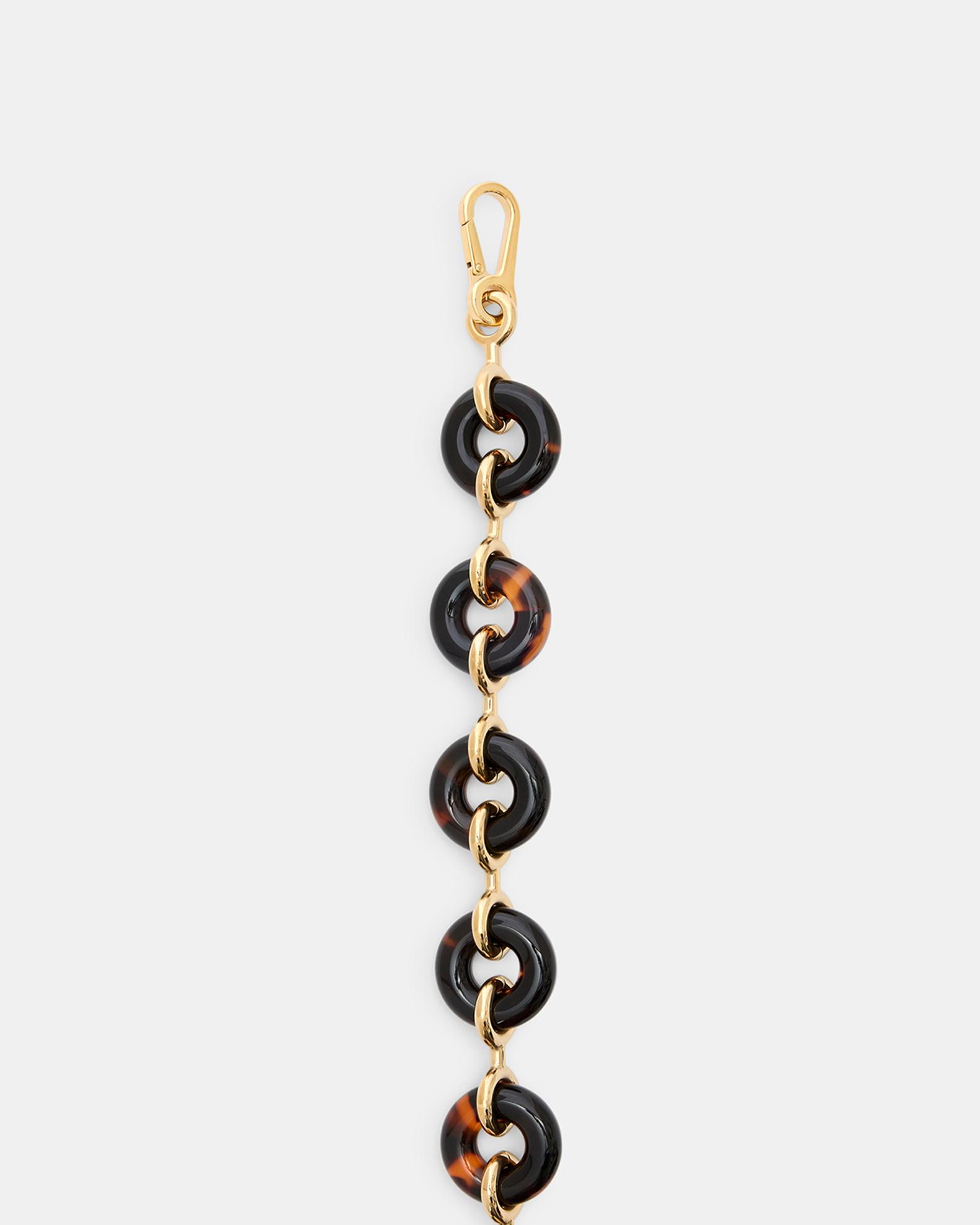 LOEWE Chunky Donut Chain Bag Strap in Acetate and Brass | Neiman
