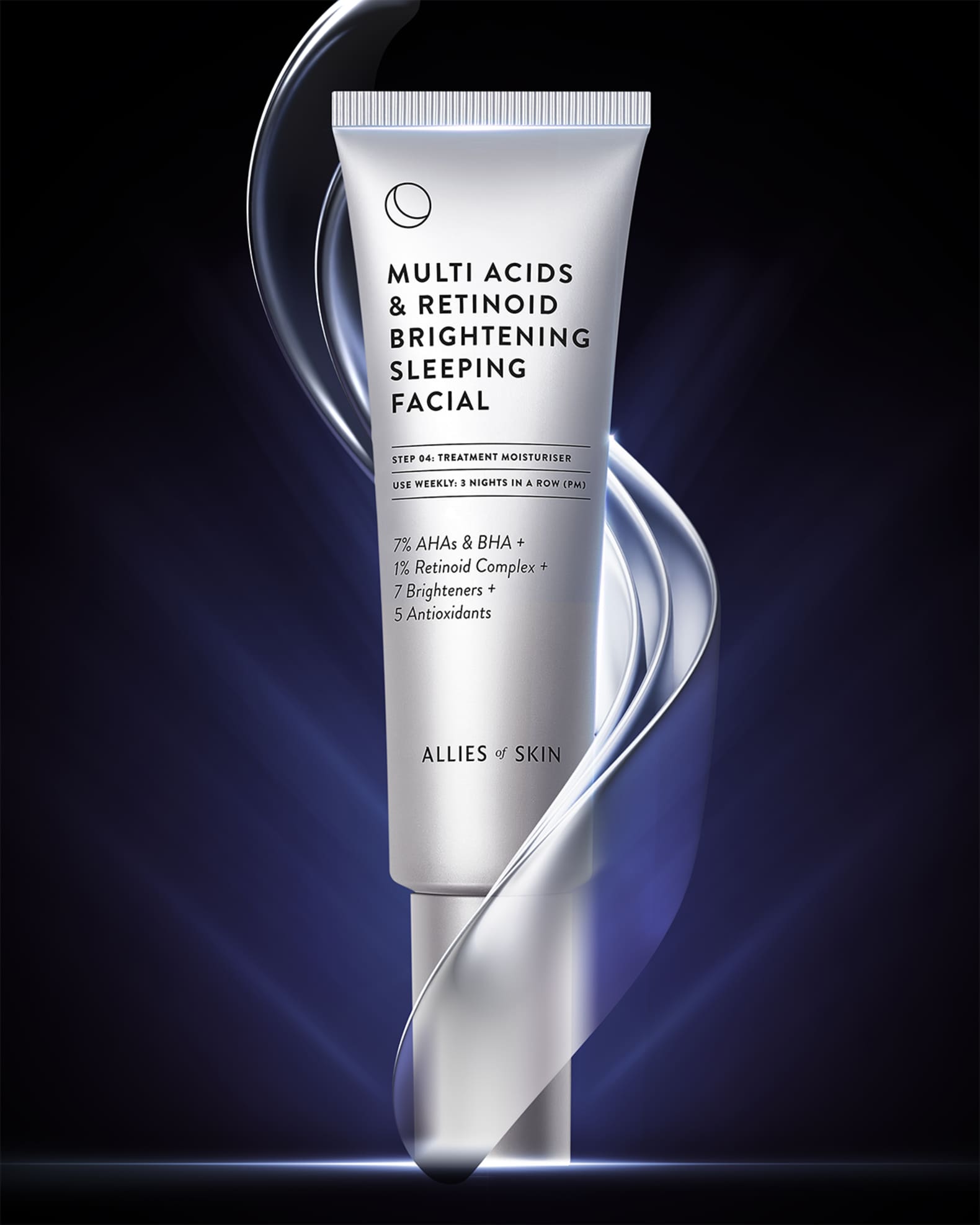 Multi Acids and Retinoid Brightening Sleeping Facial, 1.62 oz. 1
