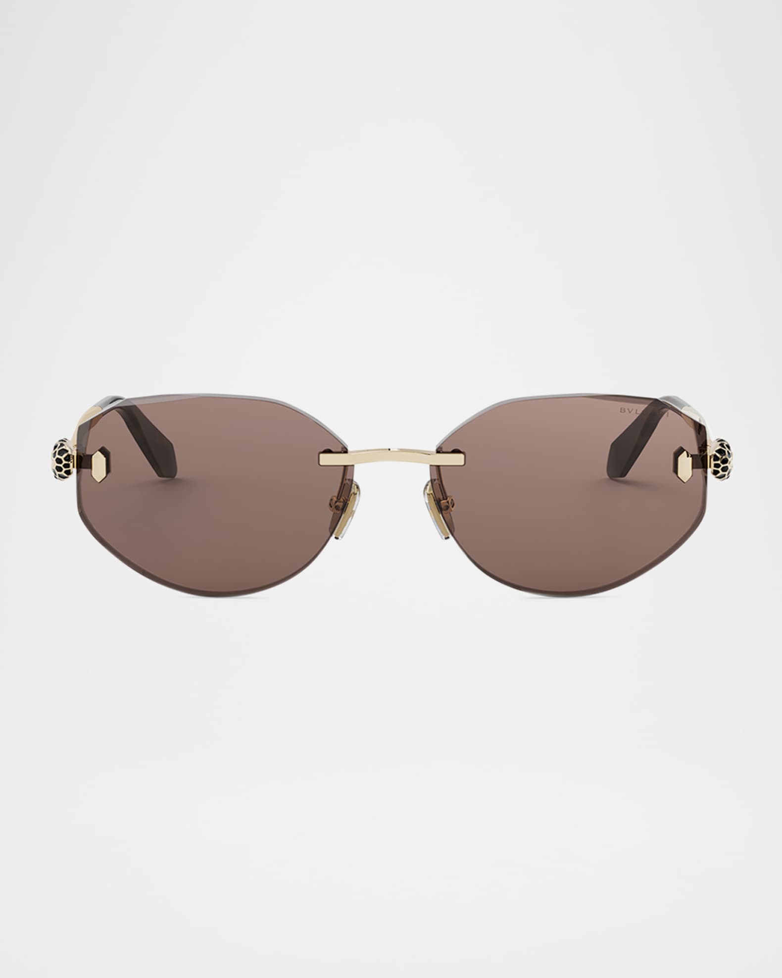 付属品完備 BVLGARI sunglasses round rimless Buy BVLGARI Rimless Round Sunglasses Online | MAGRABi KSA