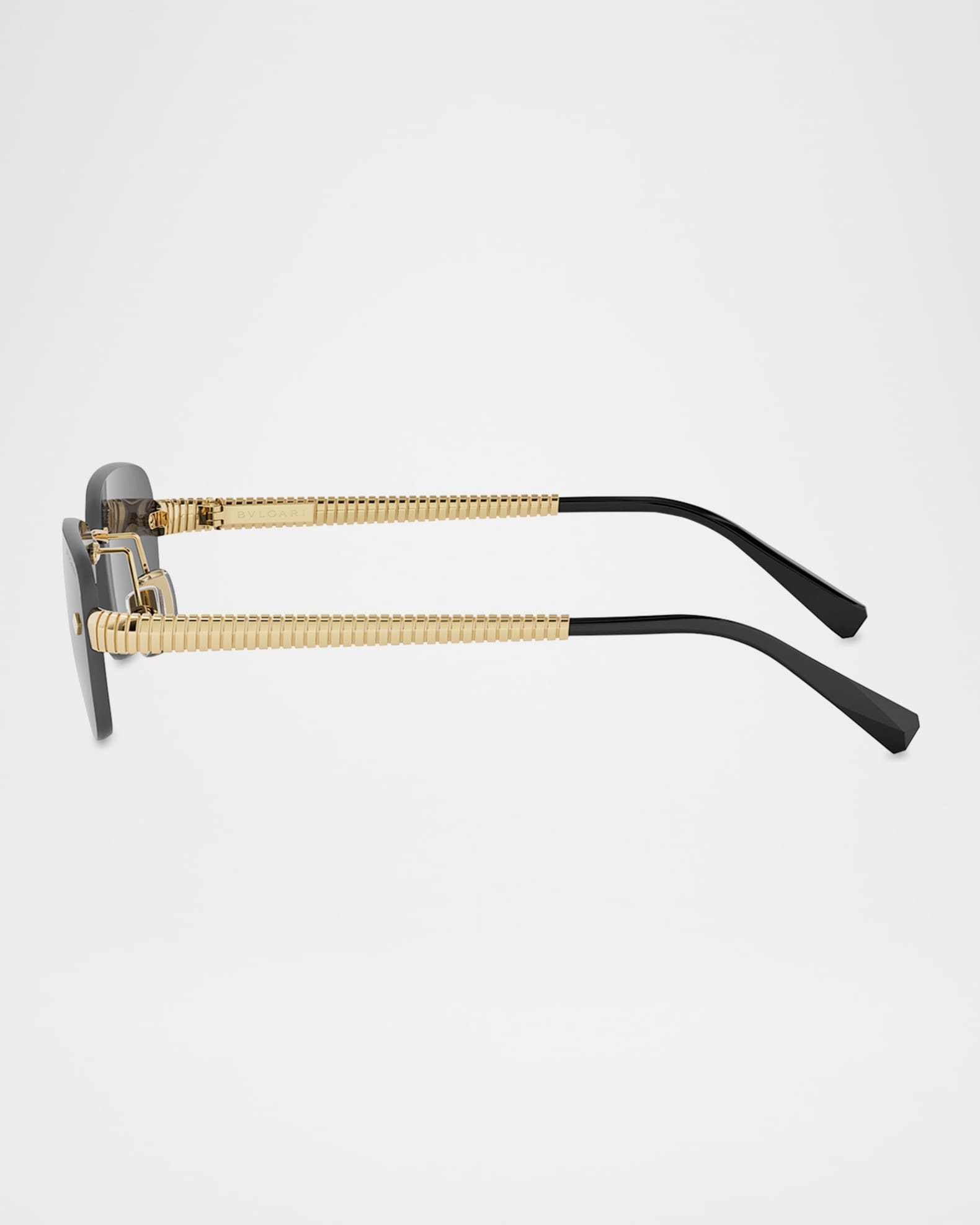 BVLGARI Tubogas Rimless Metal Rectangular Sunglasses | Neiman Marcus