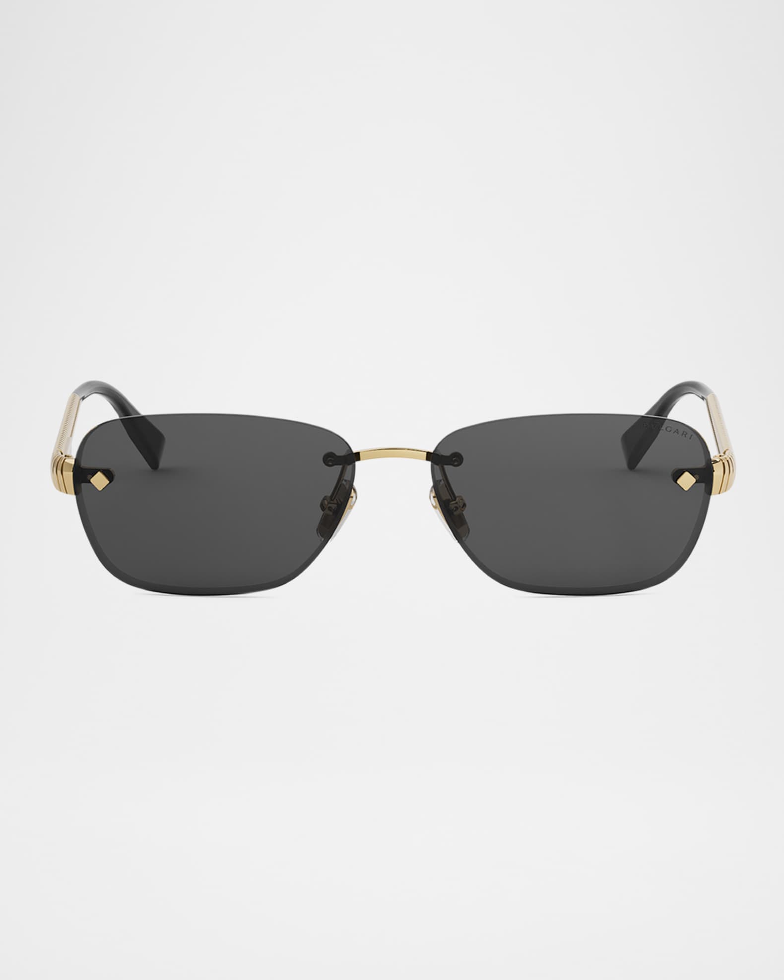 小物 BVLGARI Rimless Sunglasses l Frame BVLGARI Tubogas Rimless Metal Rectangular Sunglasses | Neiman Marcus