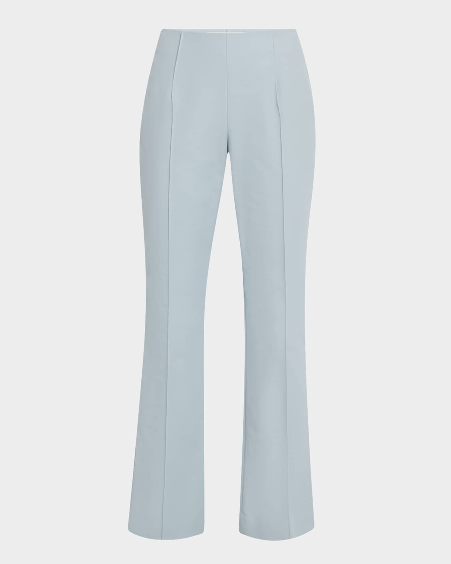 Vesey Seamed Flare-Leg Crop Pants 0