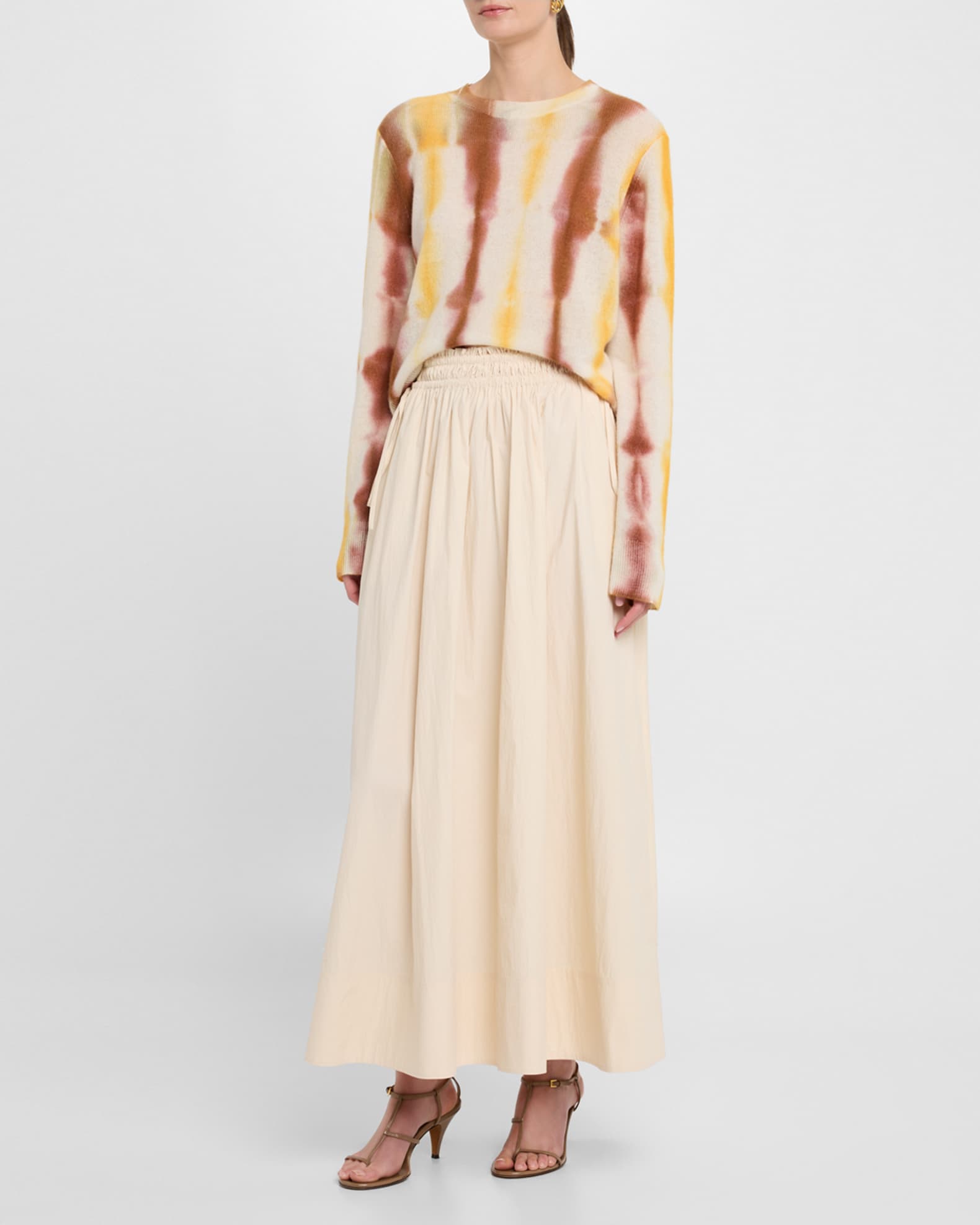 Tie-Dye Crewneck Cashmere Sweater 1