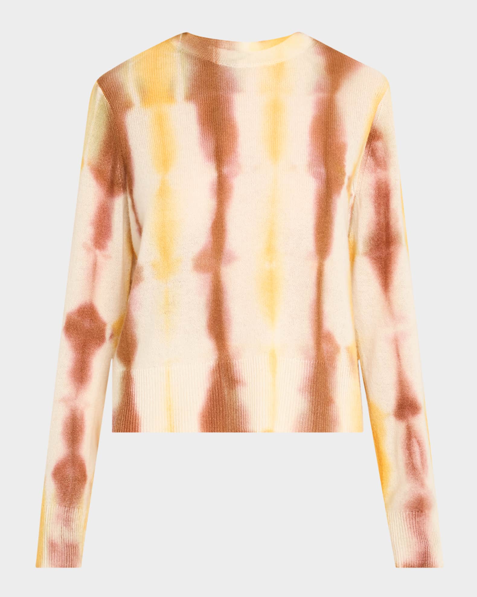 Tie-Dye Crewneck Cashmere Sweater 0