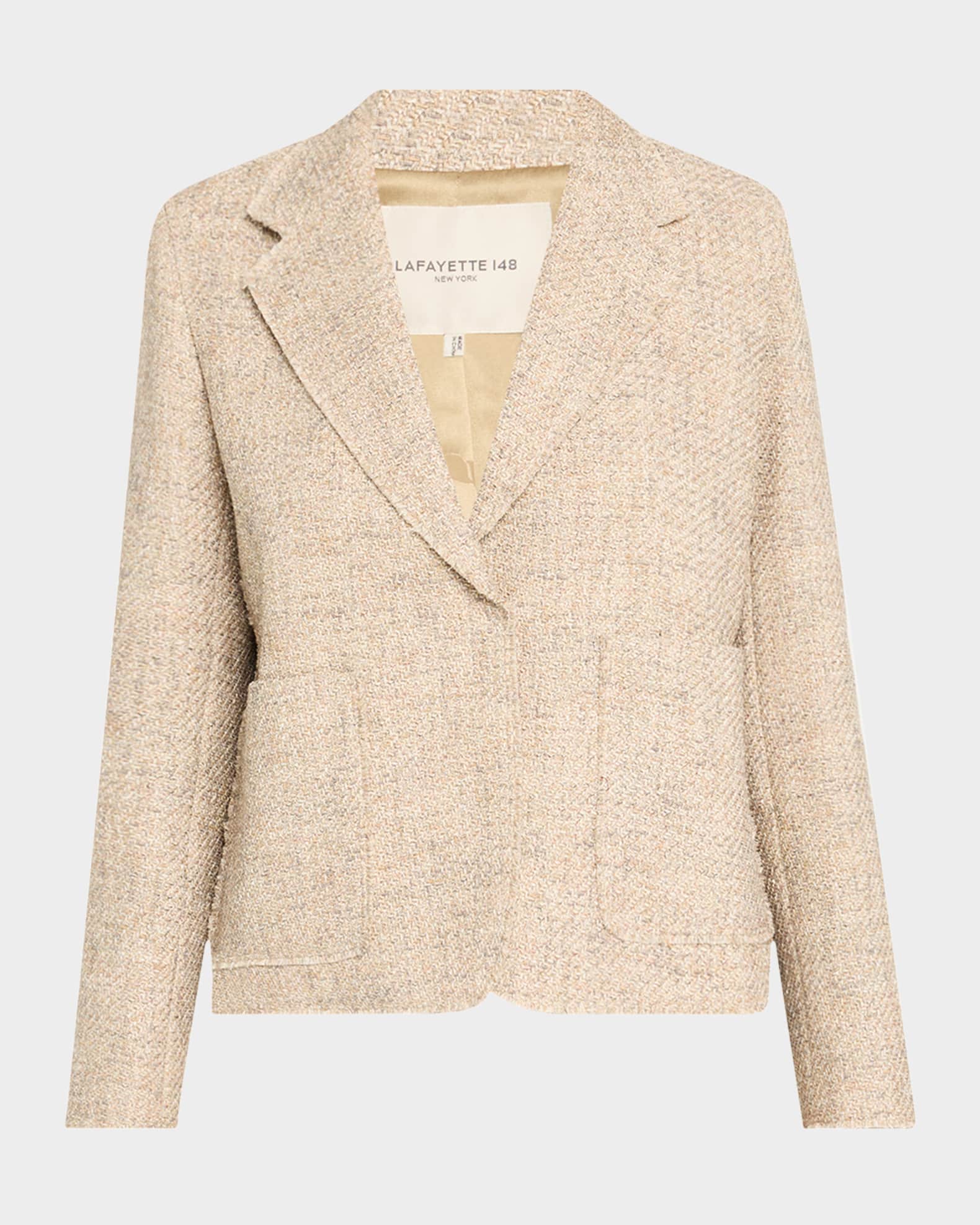 海外個人輸入 148 Lafayette New Blazer Boyfriend Woven Cropped York カードファイト!! ヴァンガード