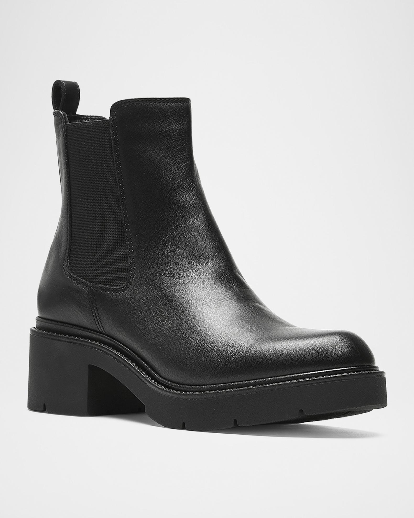 La Canadienne Axton Leather Lug-Sole Chelsea Booties | Neiman Marcus