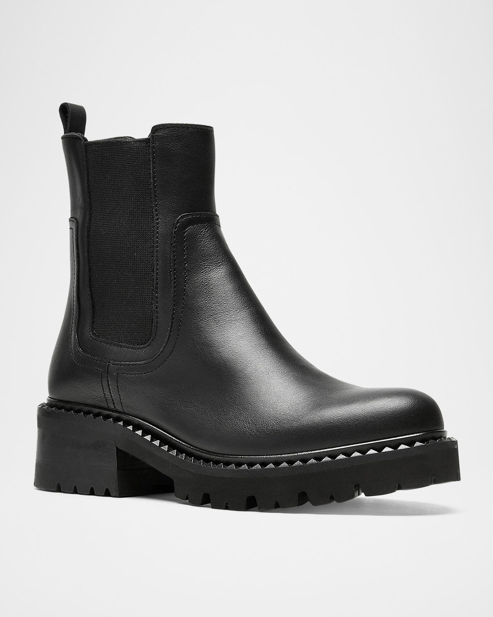 Like NEW! $180 Fyre Captain Chelsea Leather Chunky Lug Sole Platform Boots 12 Platform Chelsea Boots - Sign up for restock notifications  main image 2